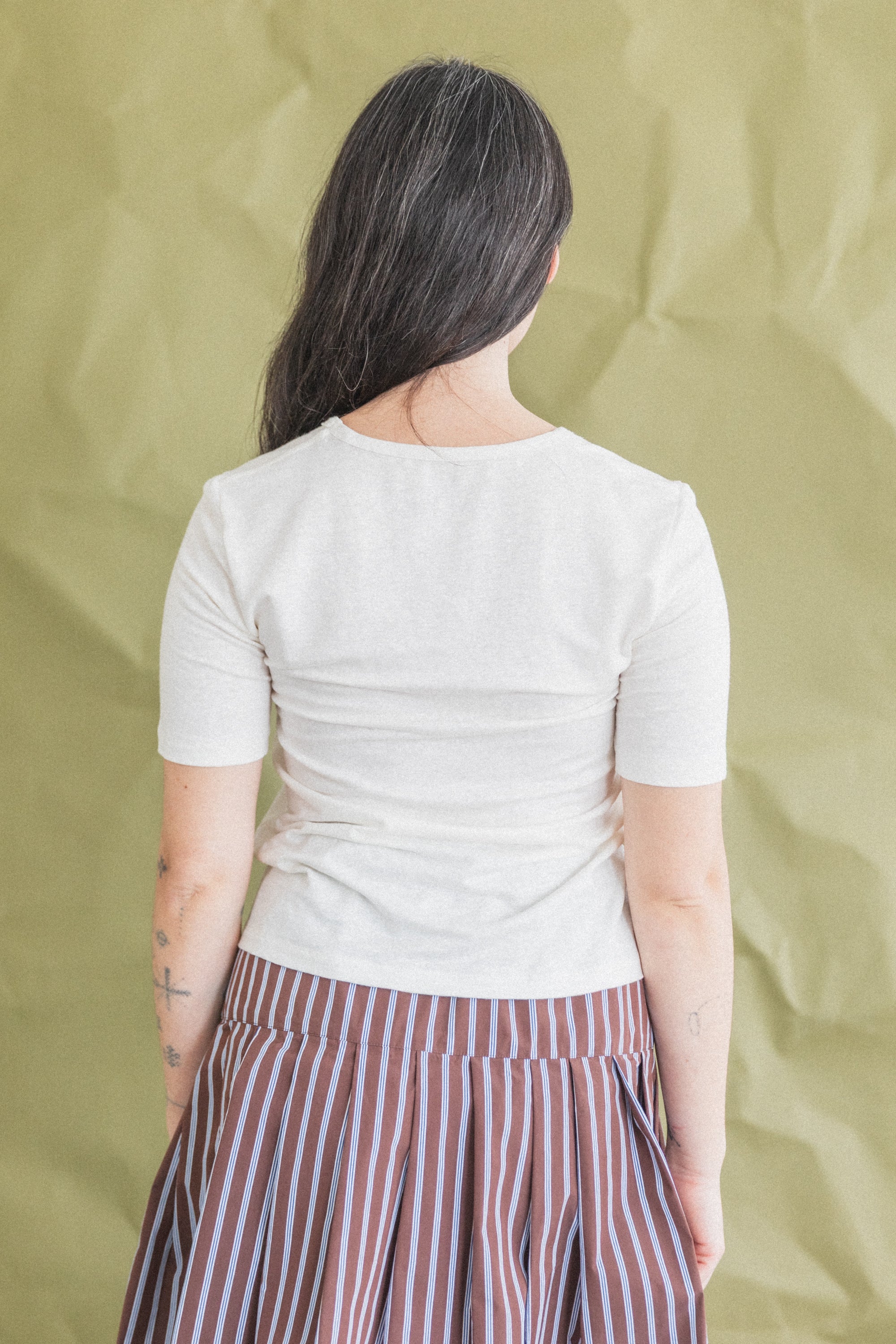 TEE SHIRT IN OFF-WHITE