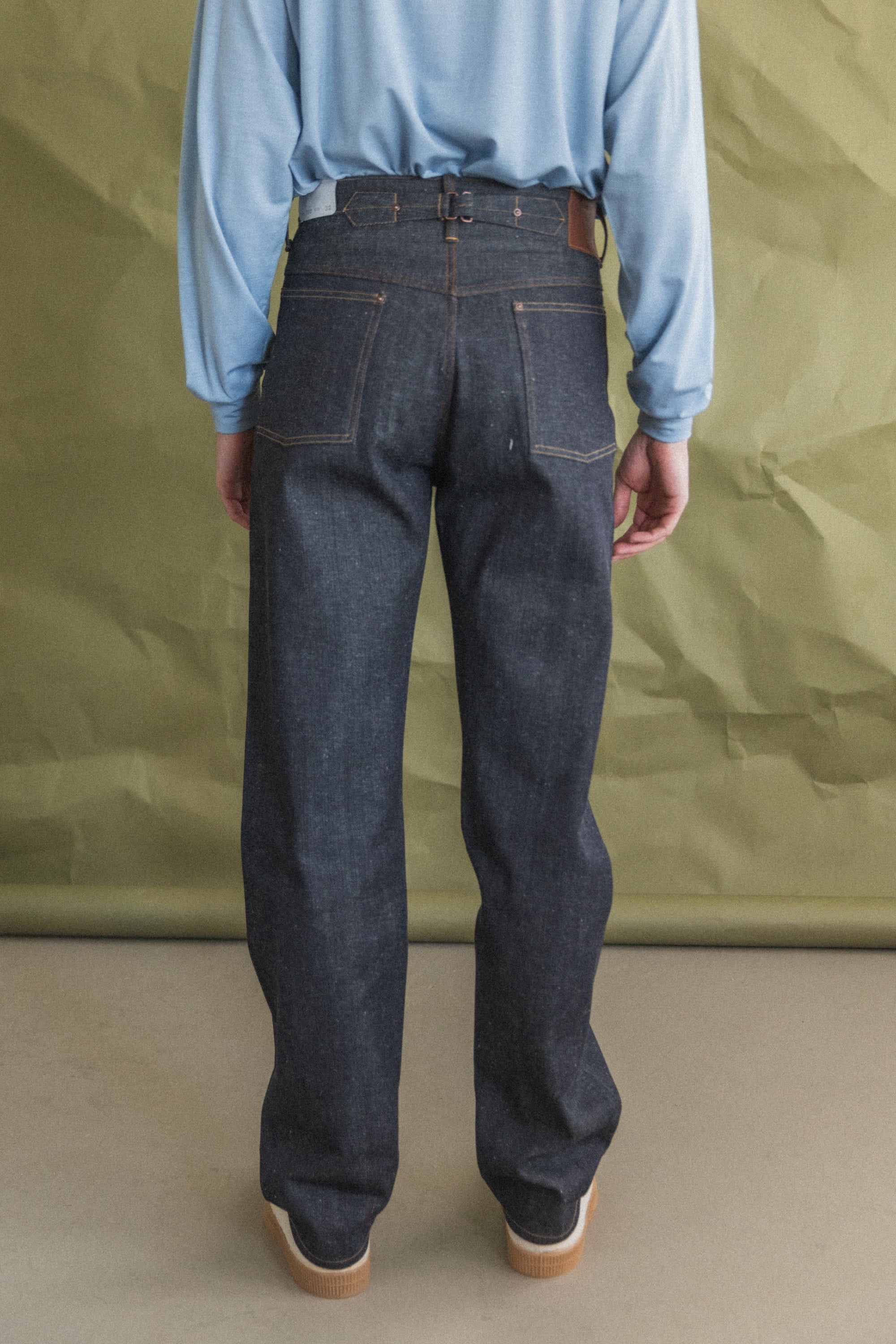 LOT 702 DENIM TROUSERS IN RAW INDIGO