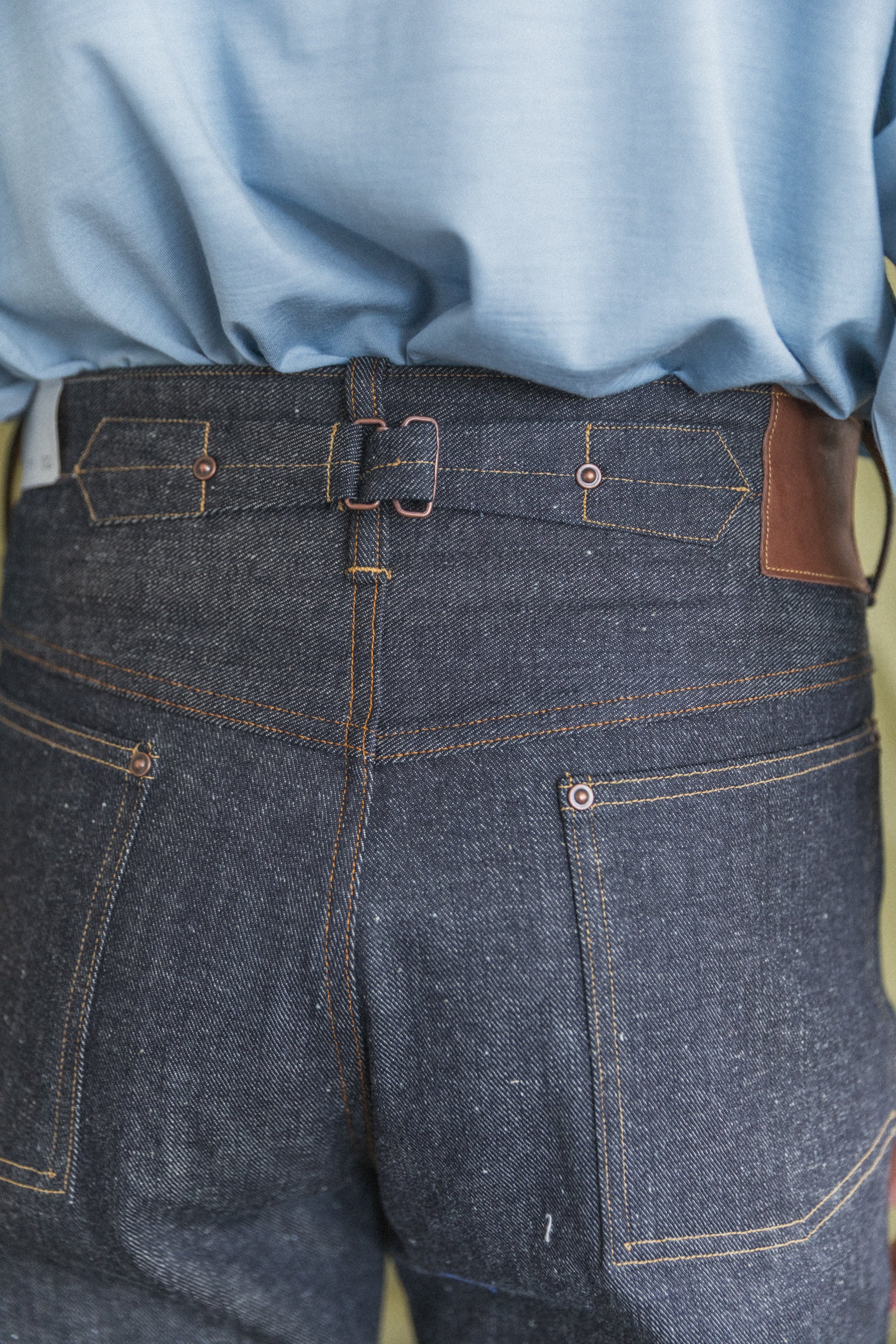 LOT 702 DENIM TROUSERS IN RAW INDIGO