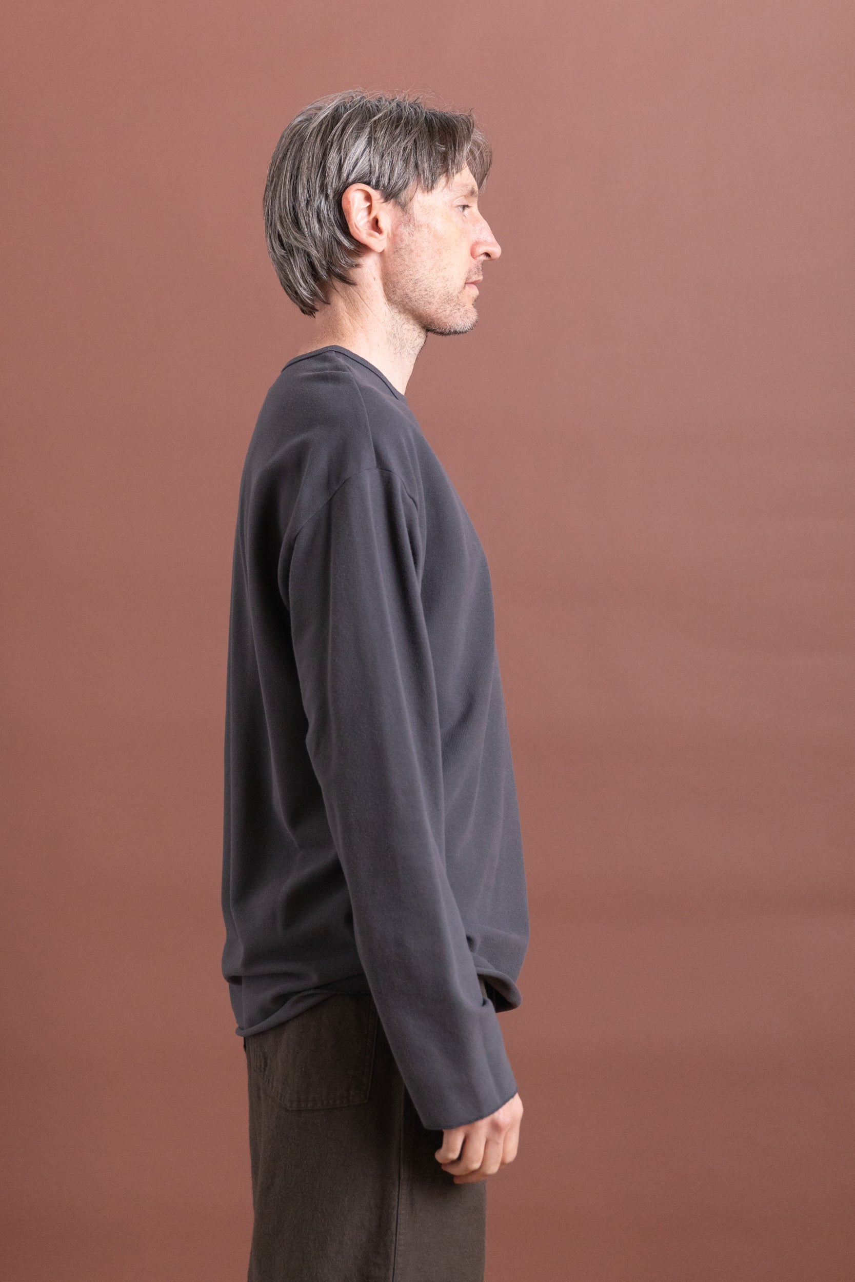 MARINE TOP IN CHARCOAL