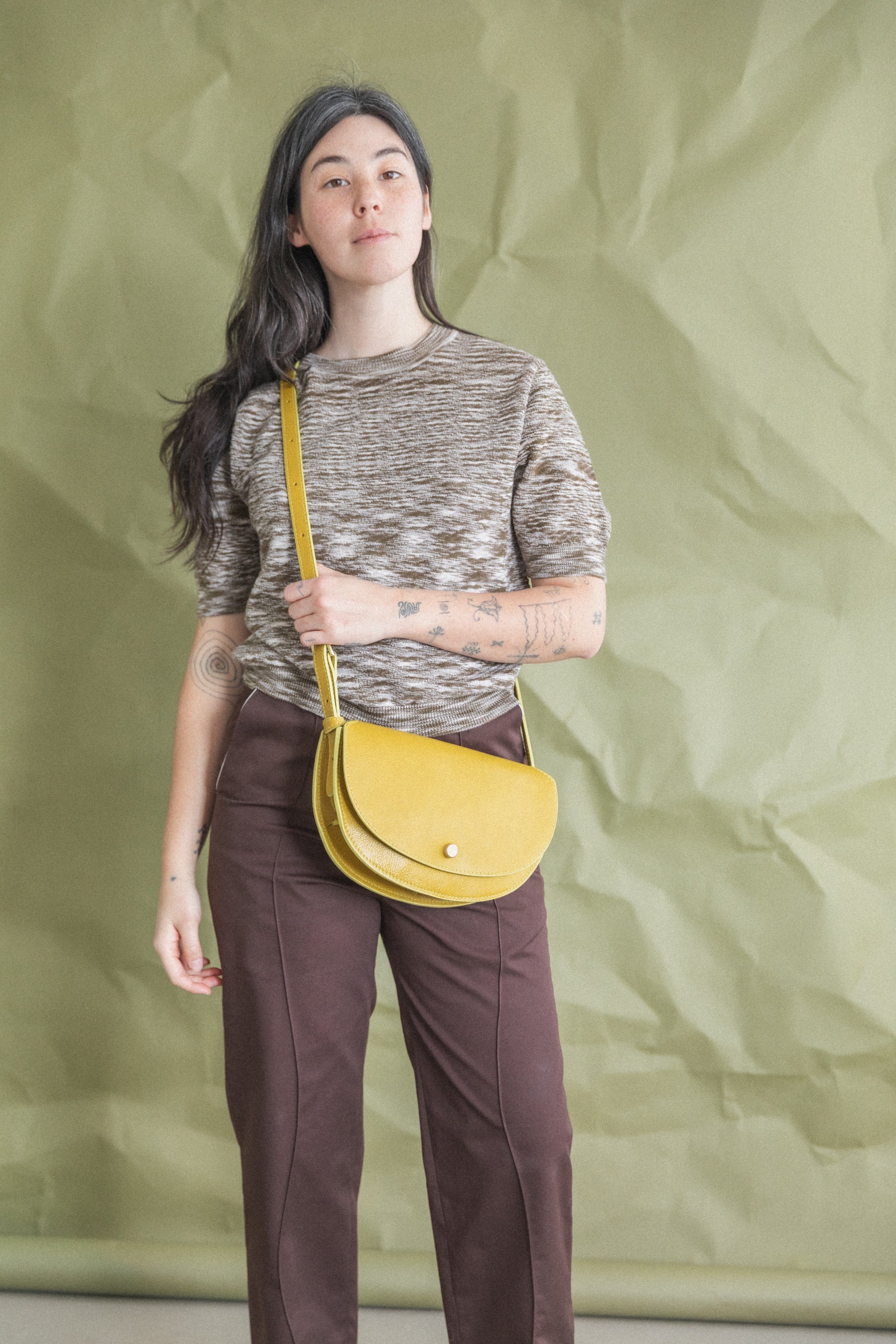 MEZZO IN CHARTREUSE LEATHER