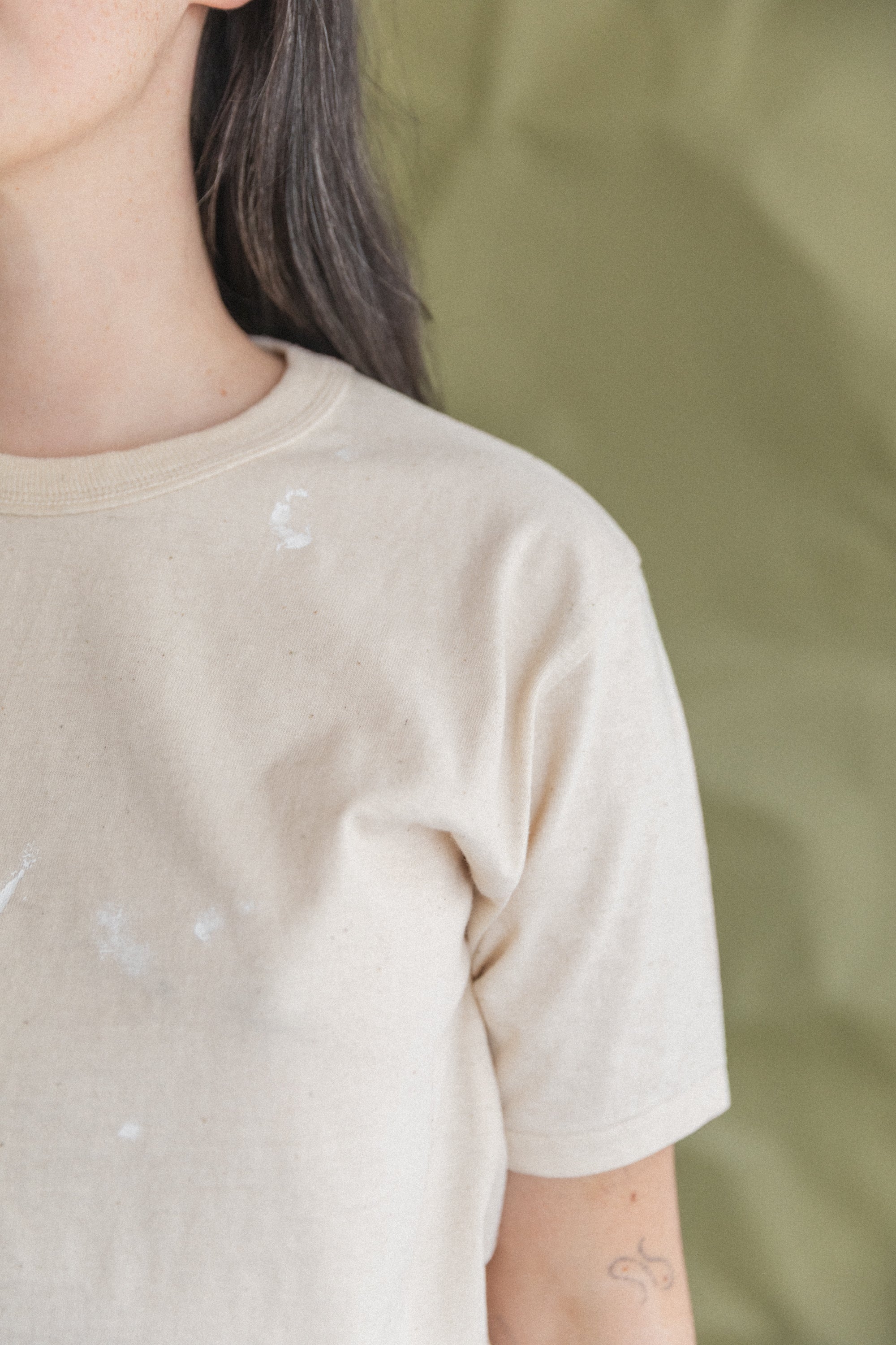 LOT 616 TEE SHIRT IN IVORY PAINT