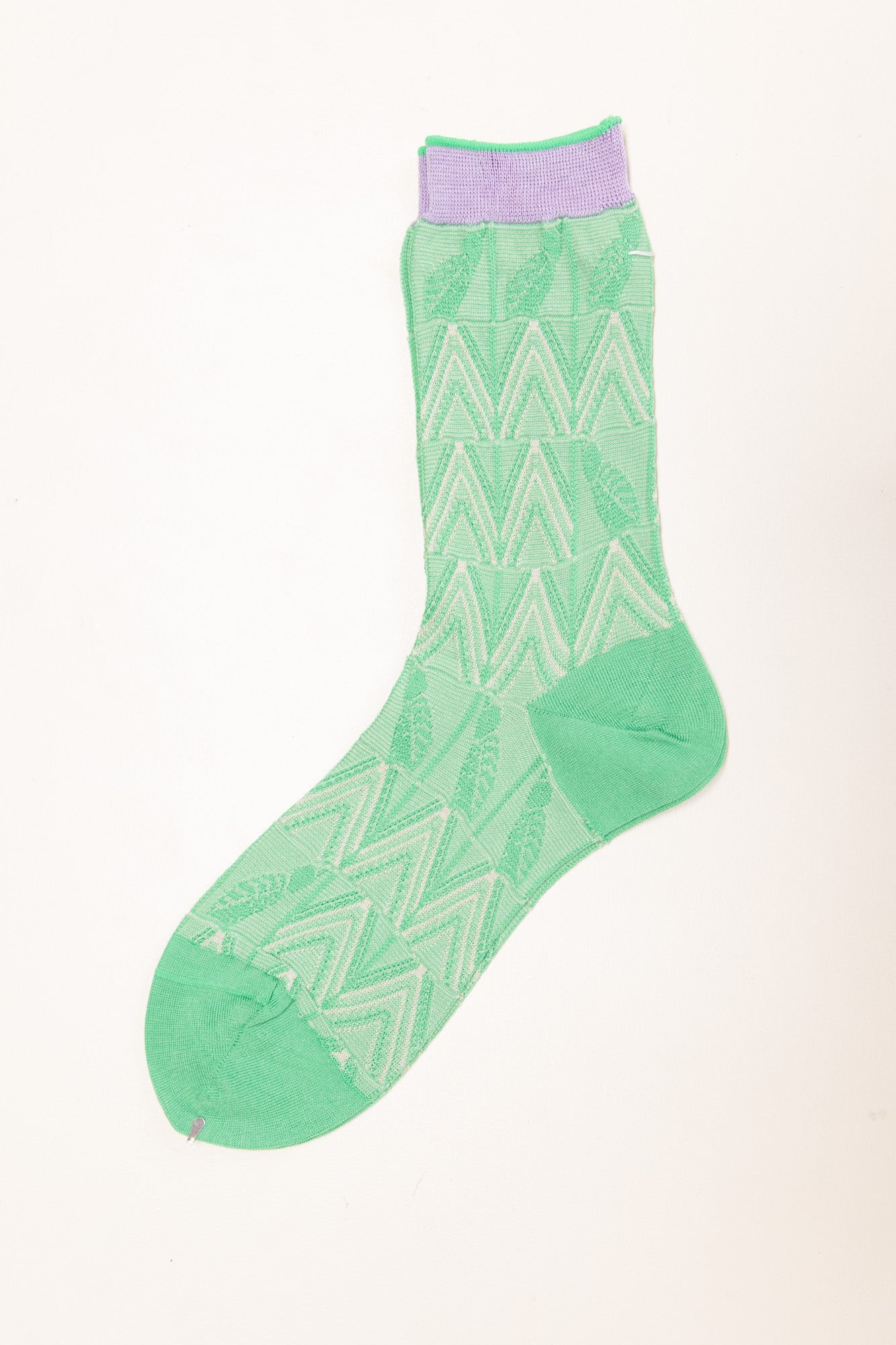 LEAF BIRD SOCKS IN GREEN