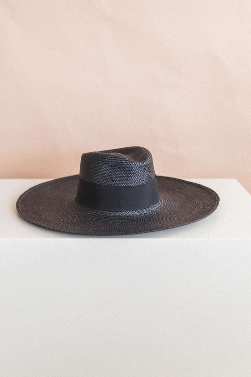 Brookes Boswell Wakefield Straw Hat - Black - XS - New! Brookes Boswell Wakefield Straw Hat - Black - XS - New! main image 2