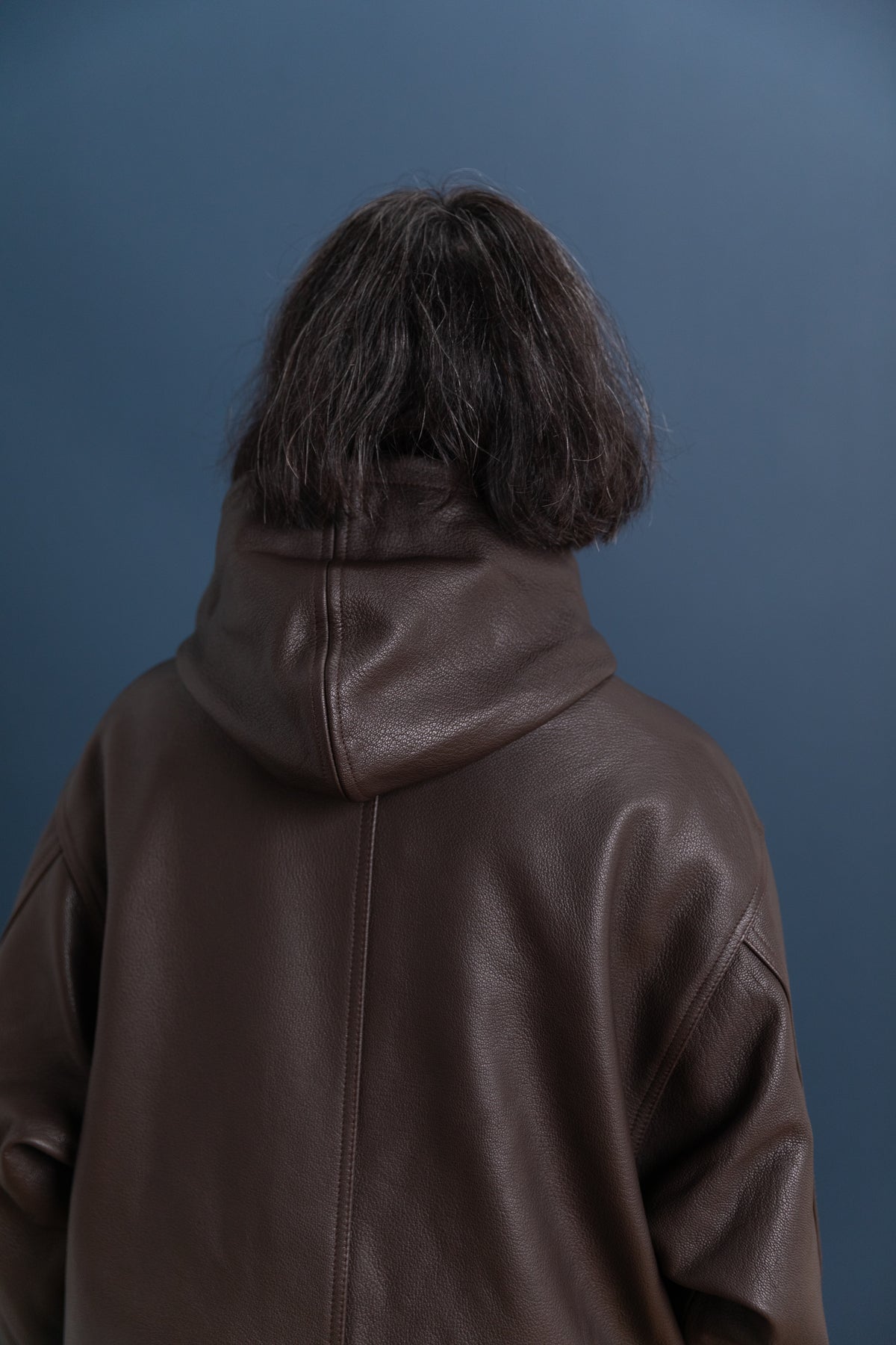 JOSIE PARKA IN BROWN SAPPLE GOAT
