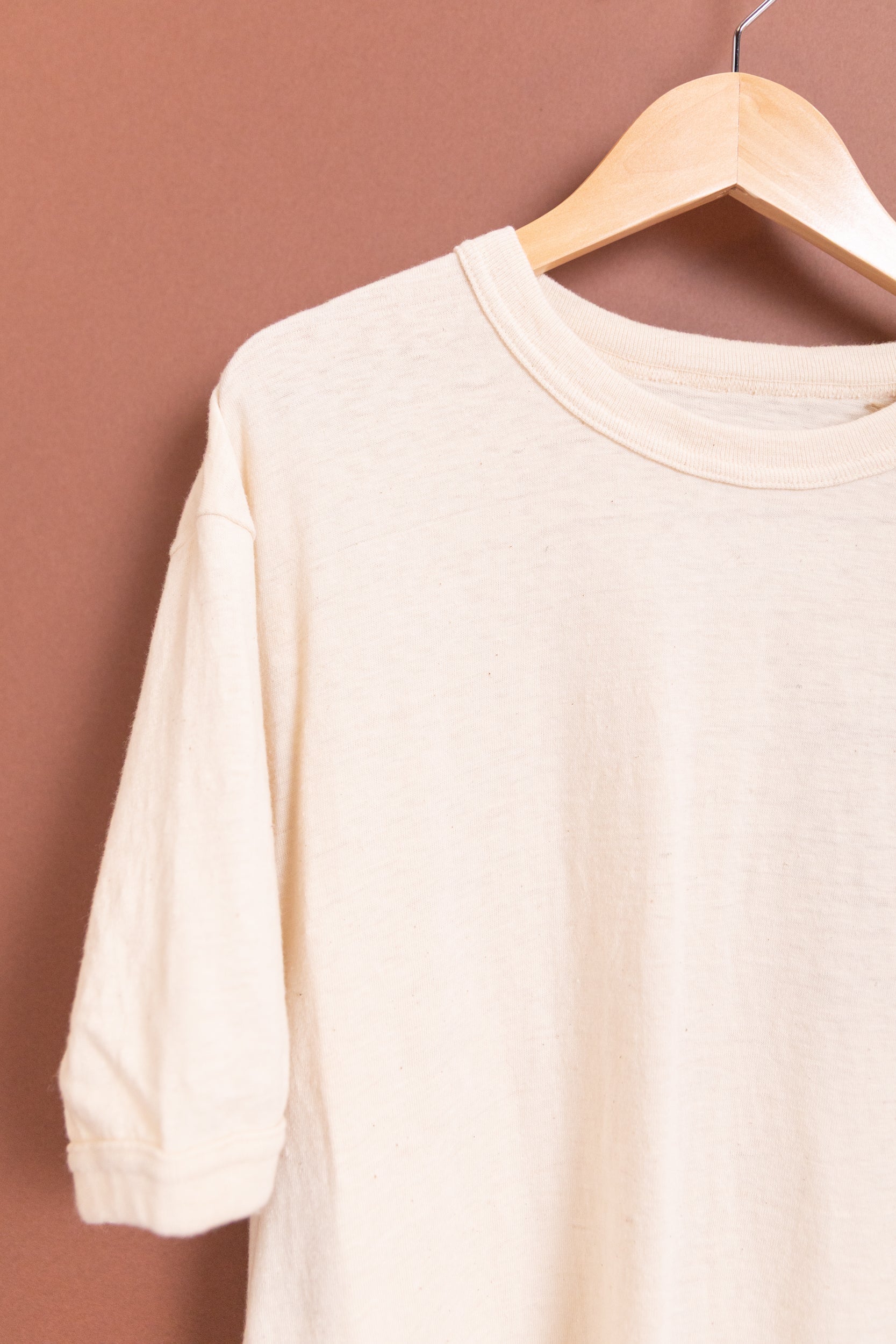 BASE TEE IN COTTON/ALPACA/WOOL JERSEY