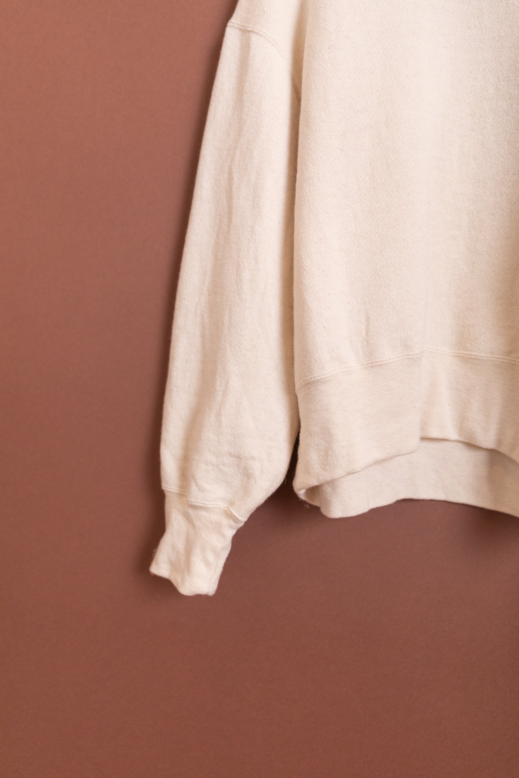 WOMEN'S HALF-MOCK SWEATSHIRT IN ALPACA BLEND "COCOON FLEECE"