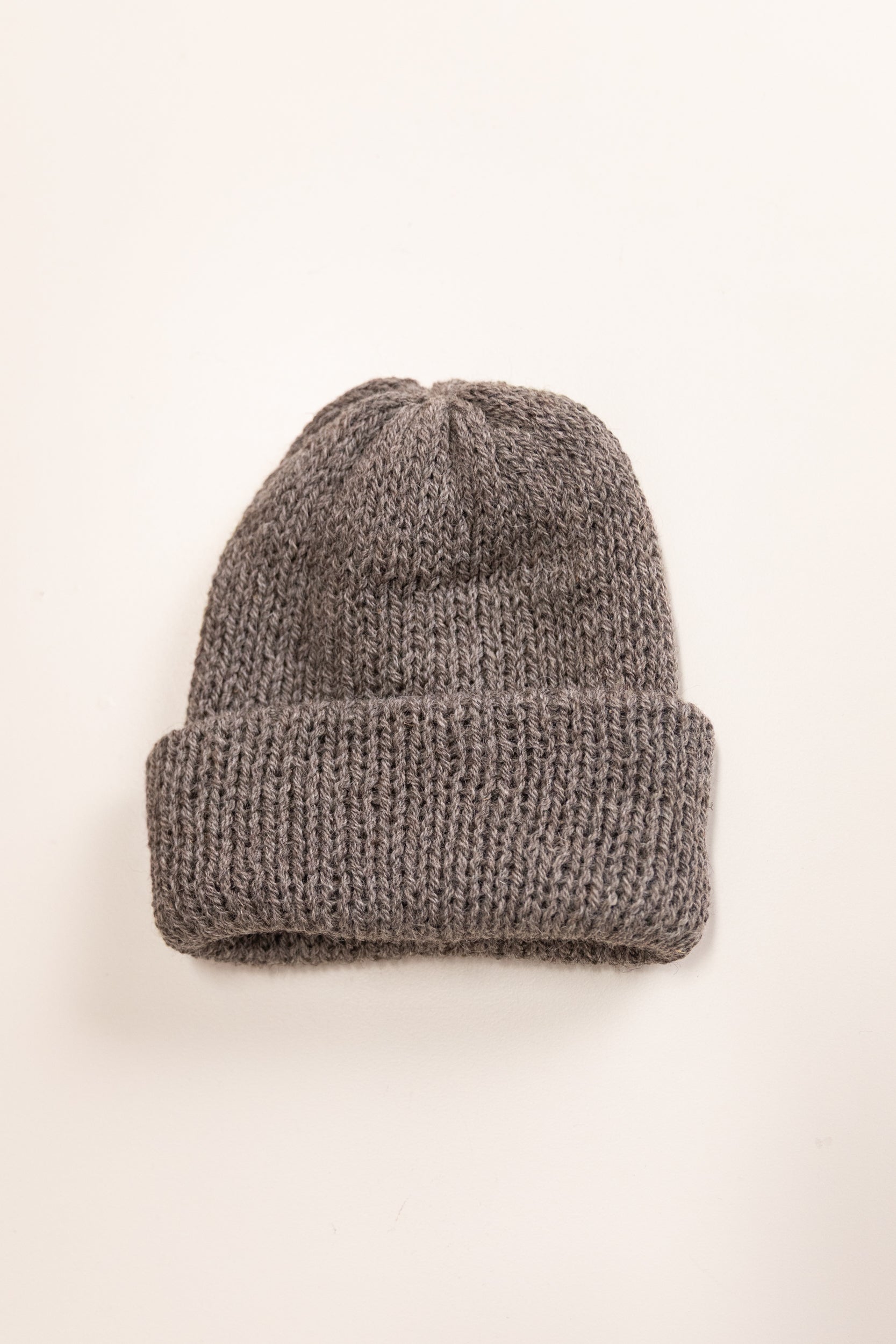 DOUBLE LAYER TOQUE IN SHEEP'S GREY