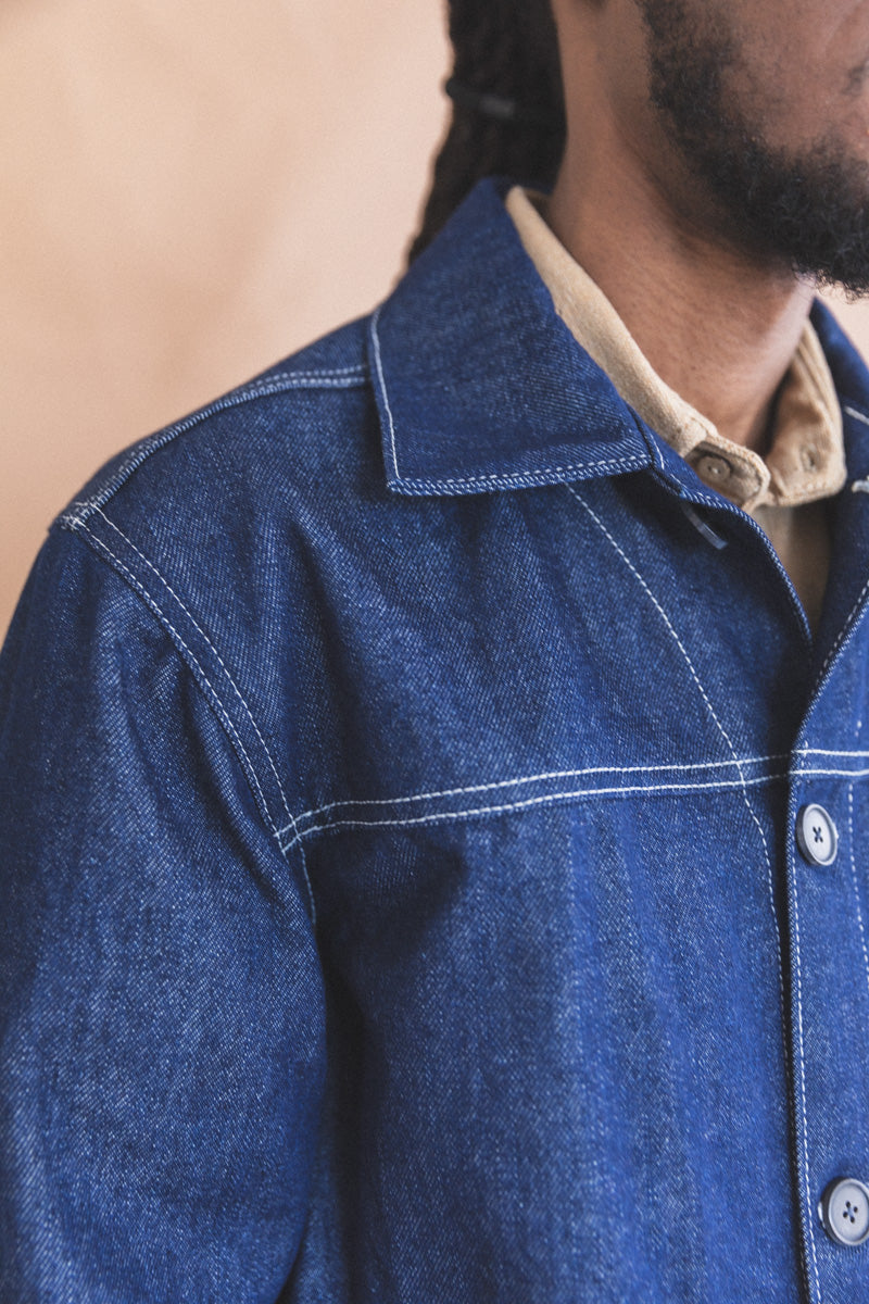 JARDIN JACKET IN INDIGO DENIM