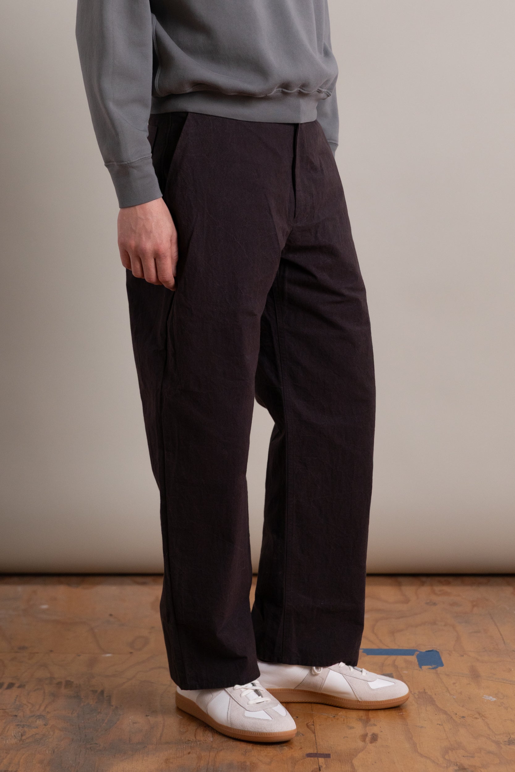 R0 P4 WIDE PANTS IN EARTH WAX