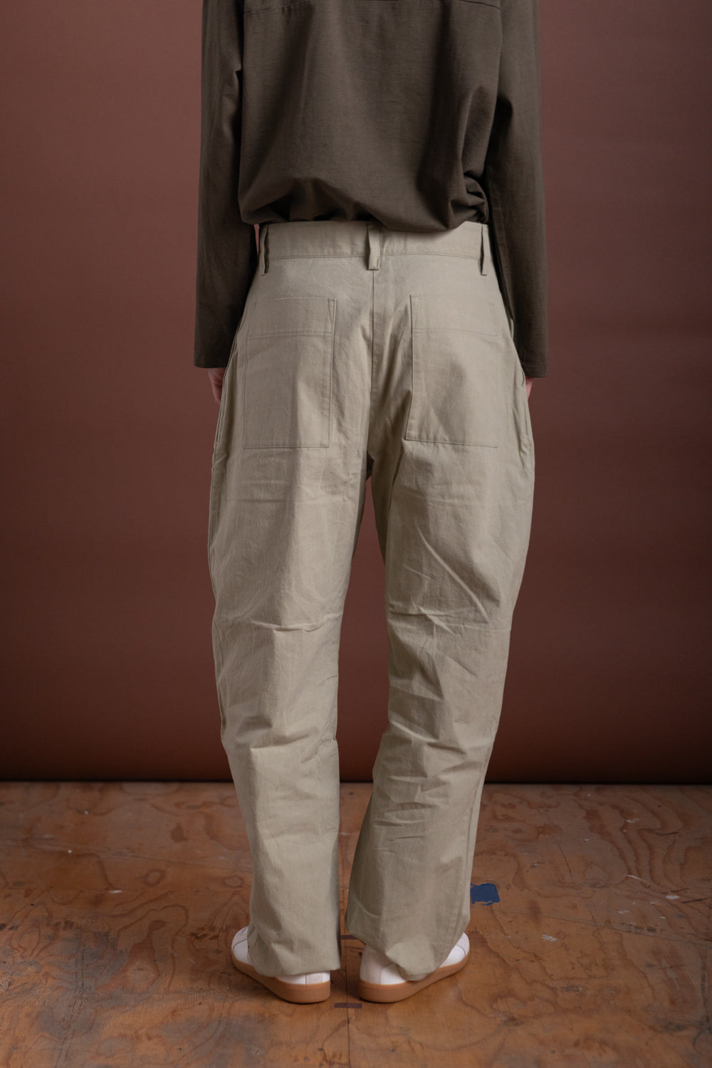 R19 P4 WIDE PANTS IN POA WAX