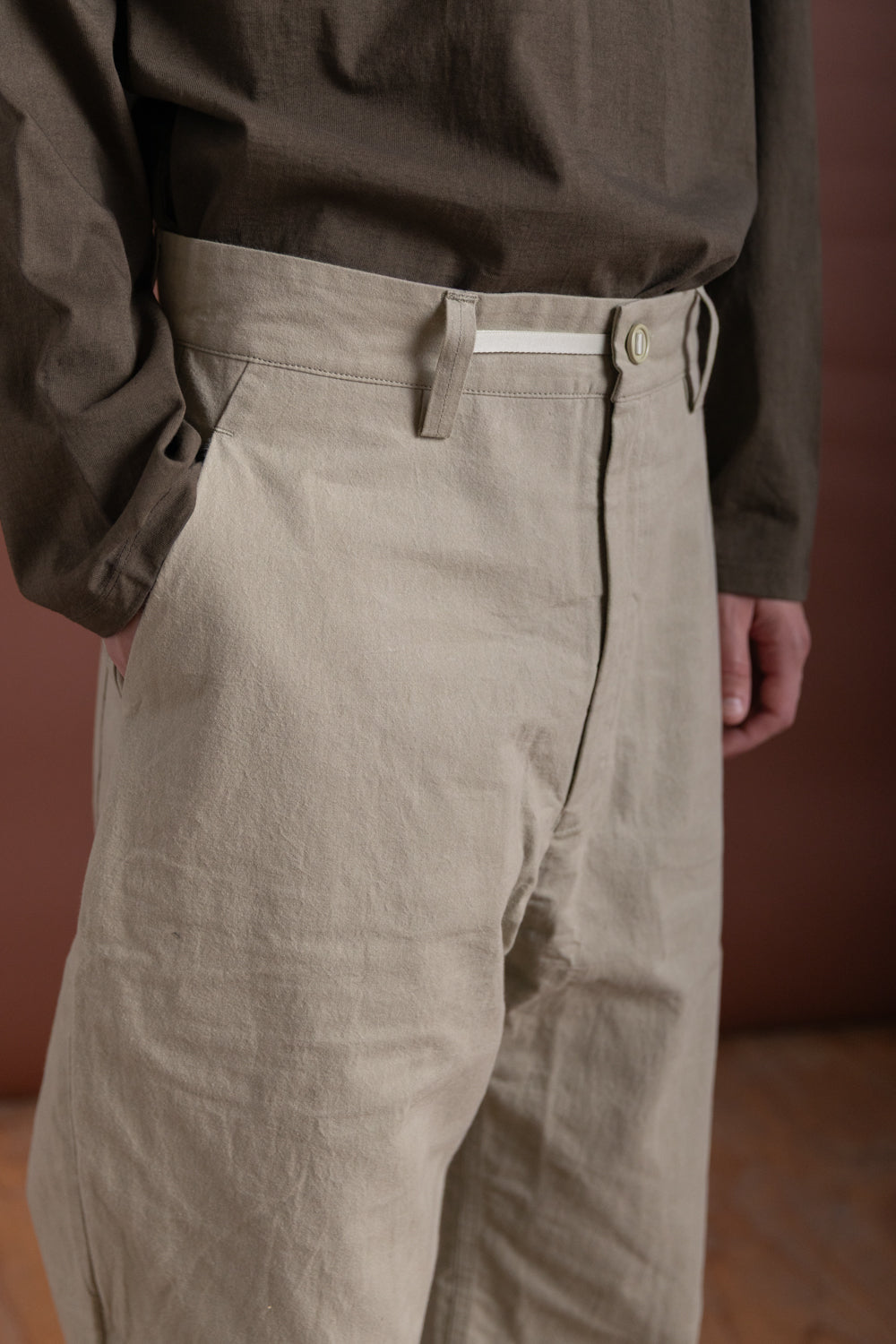 R19 P4 WIDE PANTS IN POA WAX
