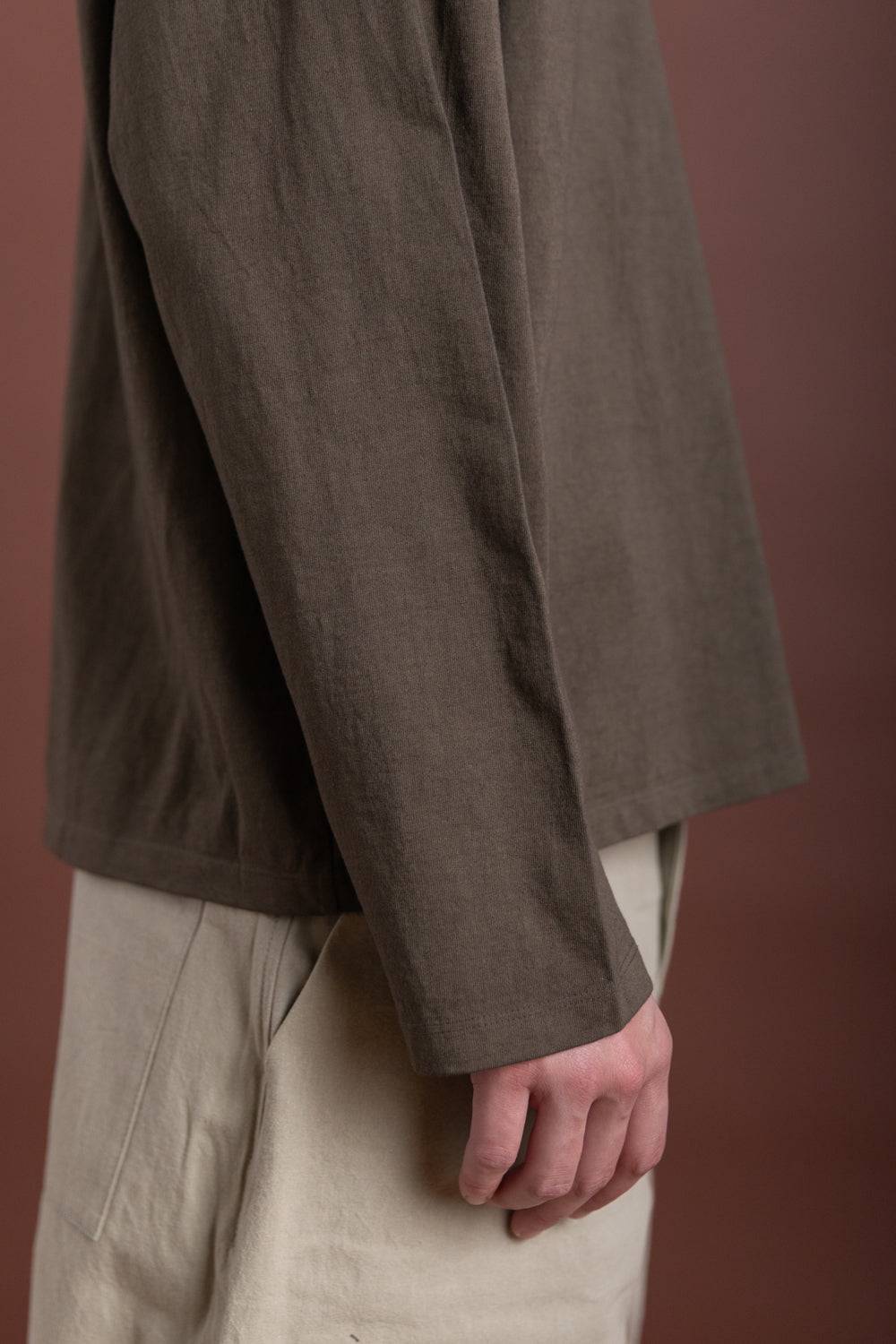 R19 T3 LONG SLEEVE T-SHIRT IN LICHEN