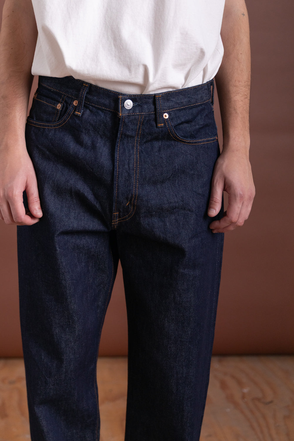 101 DAD'S FIT DENIM PANTS IN BLUE DENIM