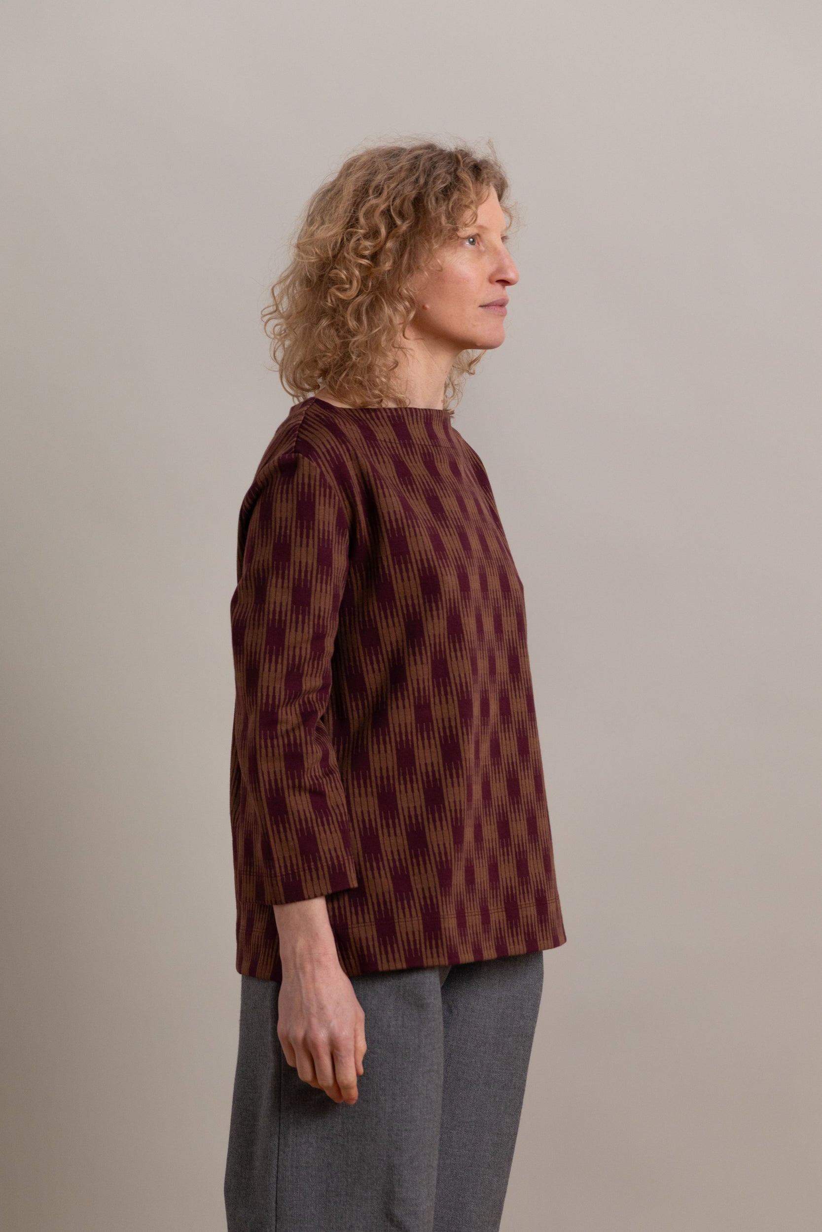 BANKS SHIRT IN OMBRE CHECKS JERSEY