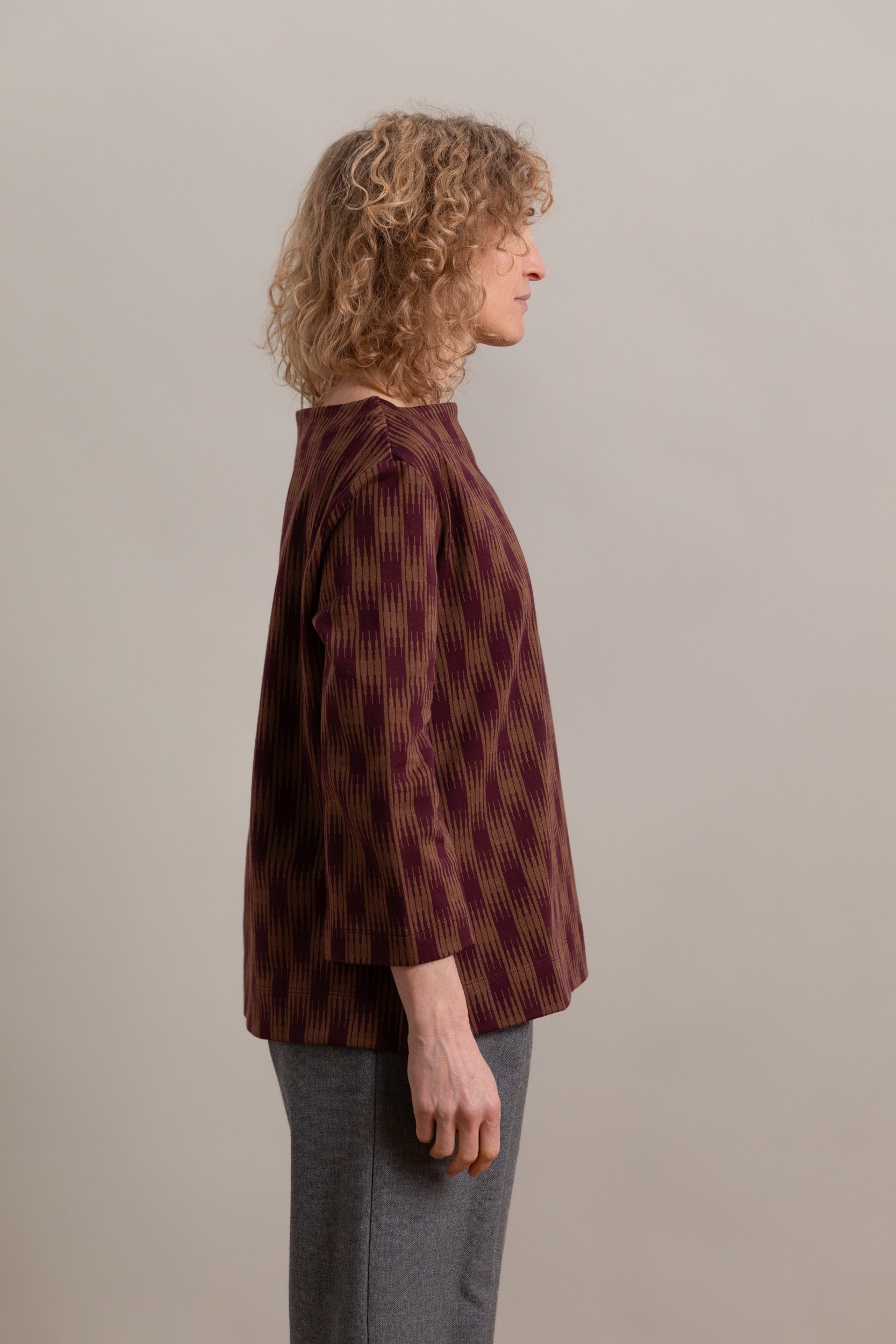 BANKS SHIRT IN OMBRE CHECKS JERSEY