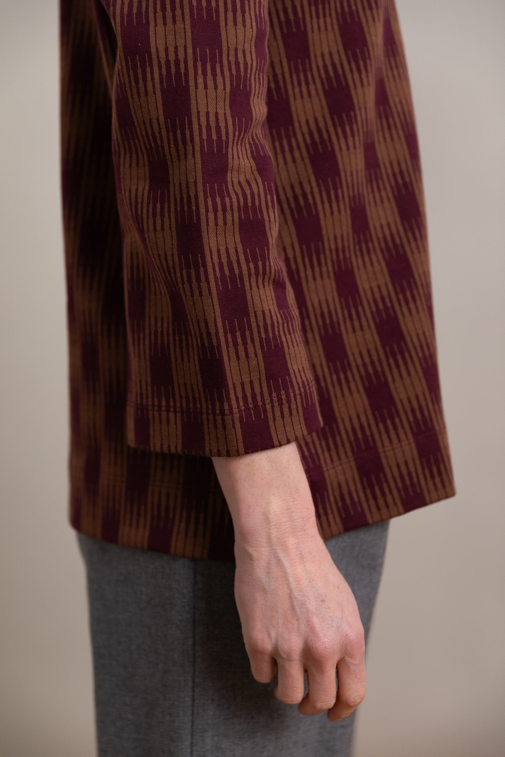 BANKS SHIRT IN OMBRE CHECKS JERSEY