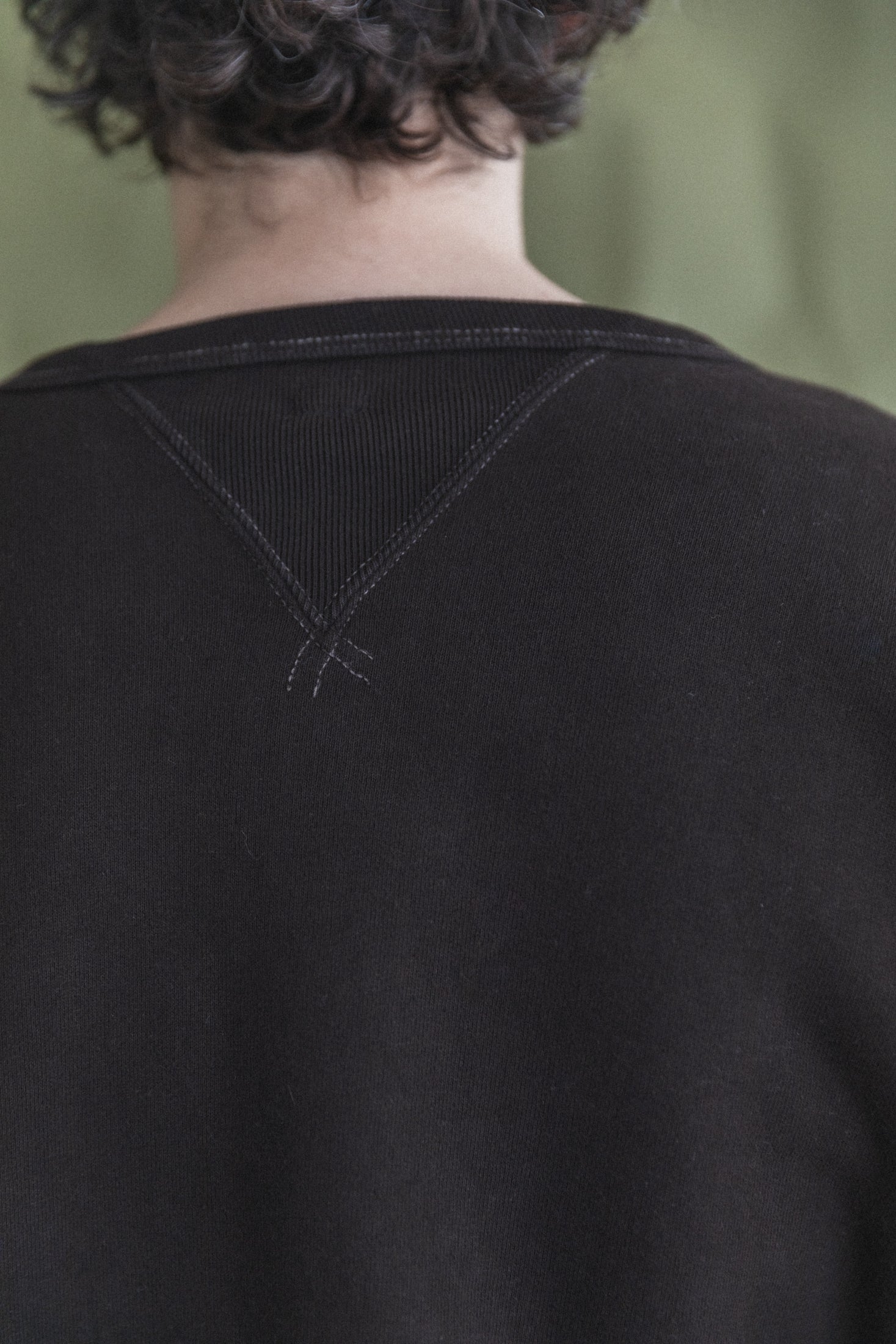 LOT 603 SWEATSHIRT IN MUD DYED BROWN