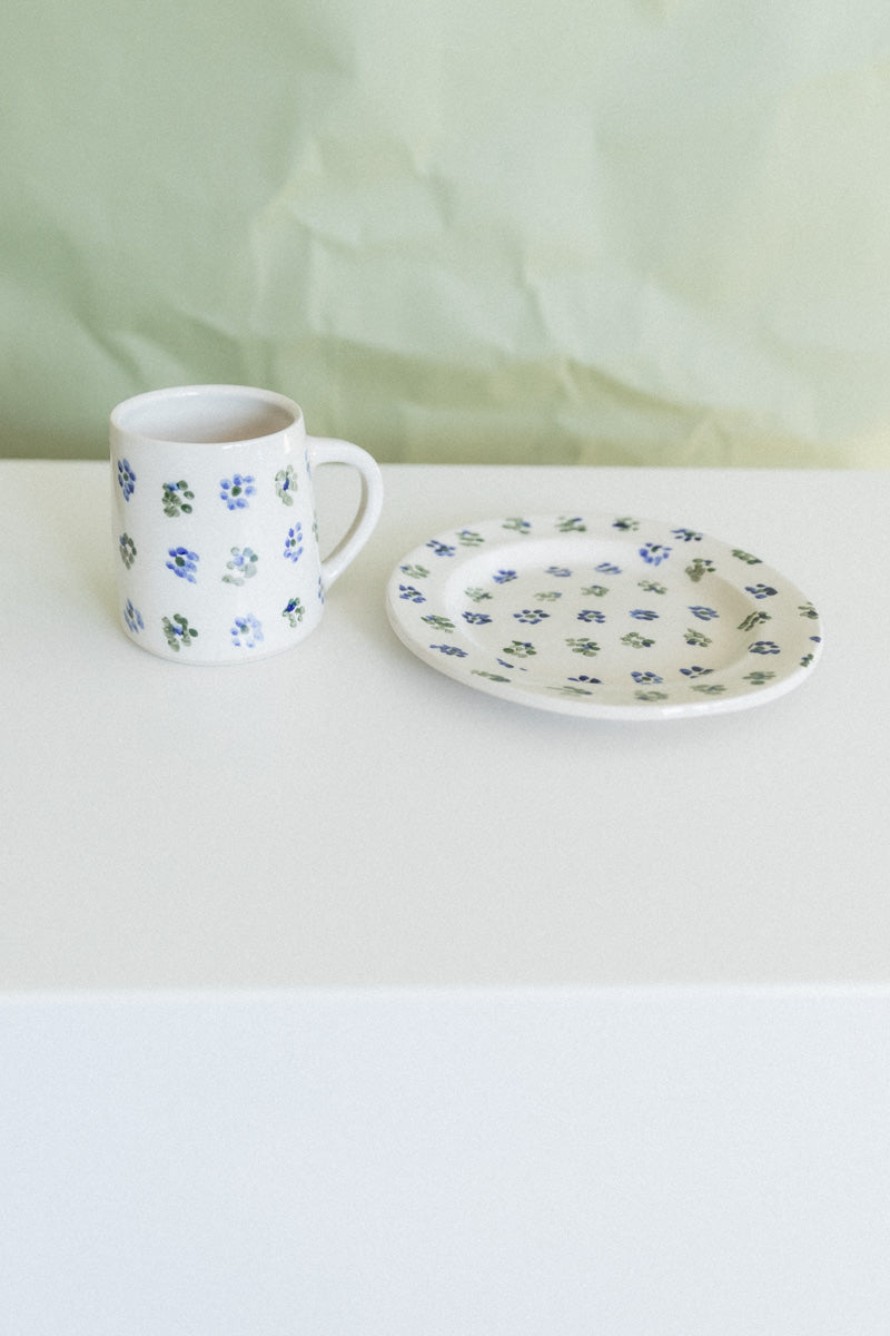 ABSTRACT DOTS SMALL ROUND PLATE