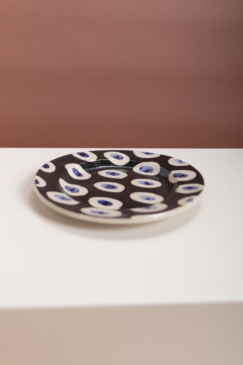 COBALT DASH MEDIUM ROUND PLATE