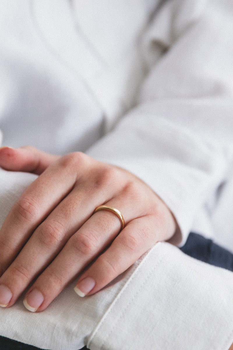 SQUARE BAND IN 14K GOLD