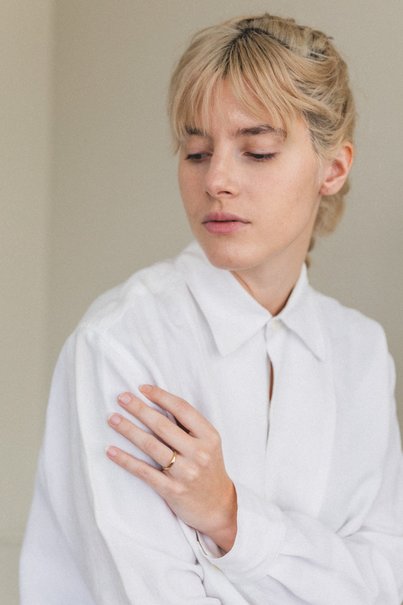 SQUARE BAND IN 14K GOLD