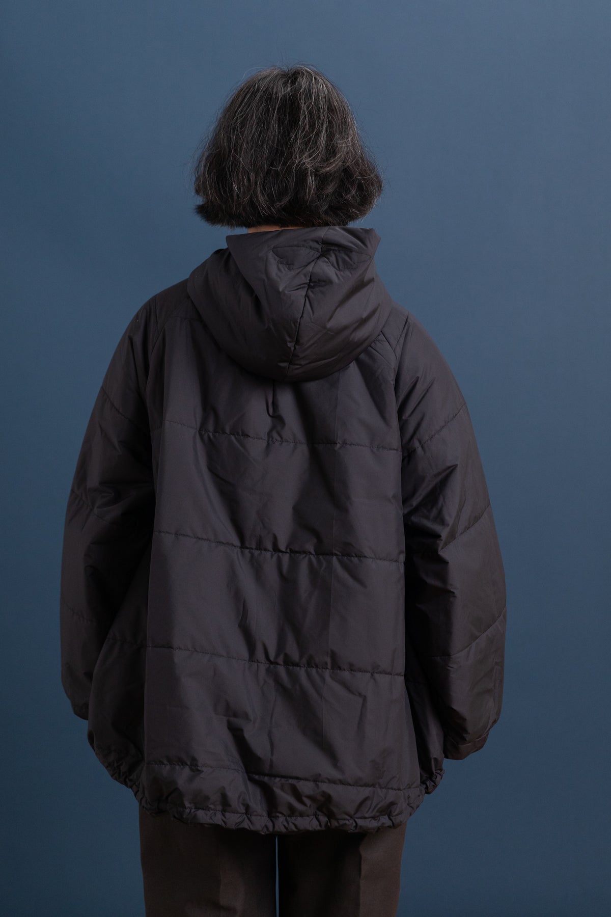 REVERSIBLE PADDED JACKET IN BLACK