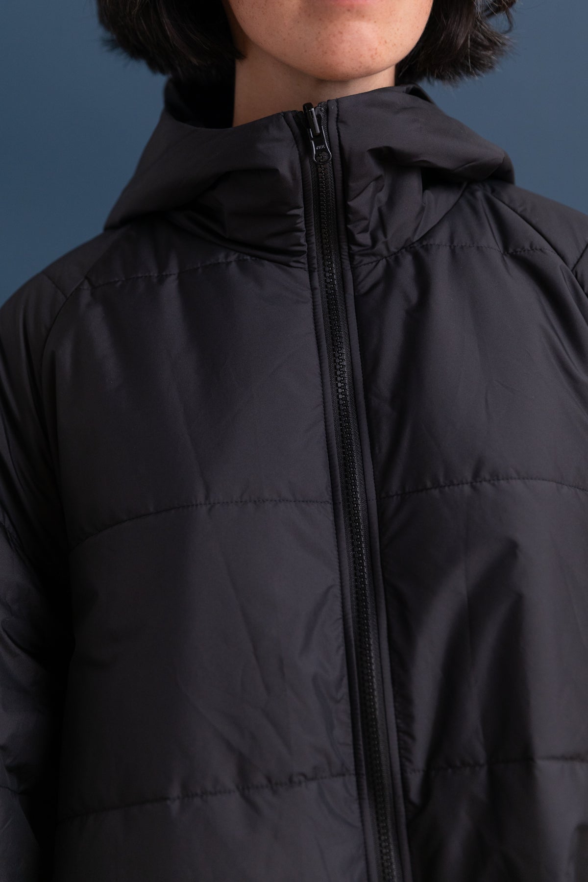 REVERSIBLE PADDED JACKET IN BLACK