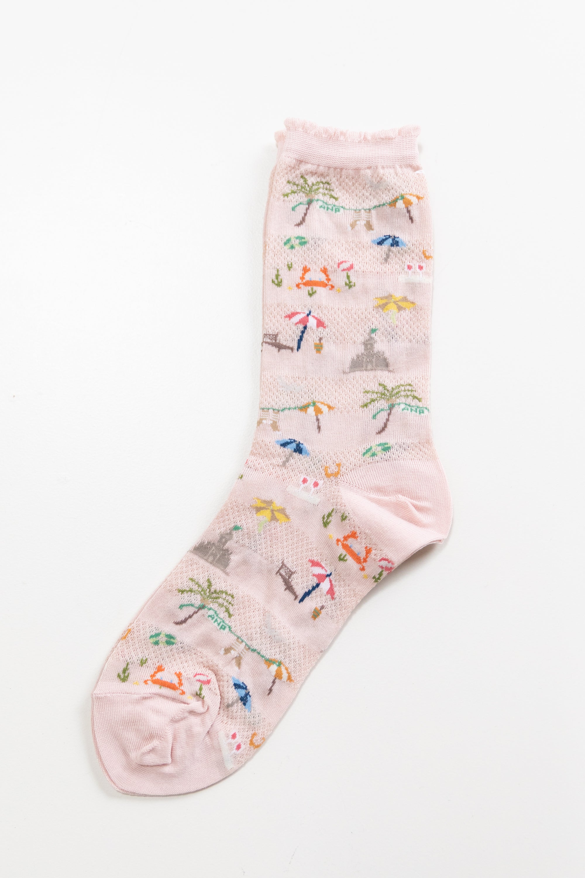 SUMMER BEACH SOCKS IN PINK