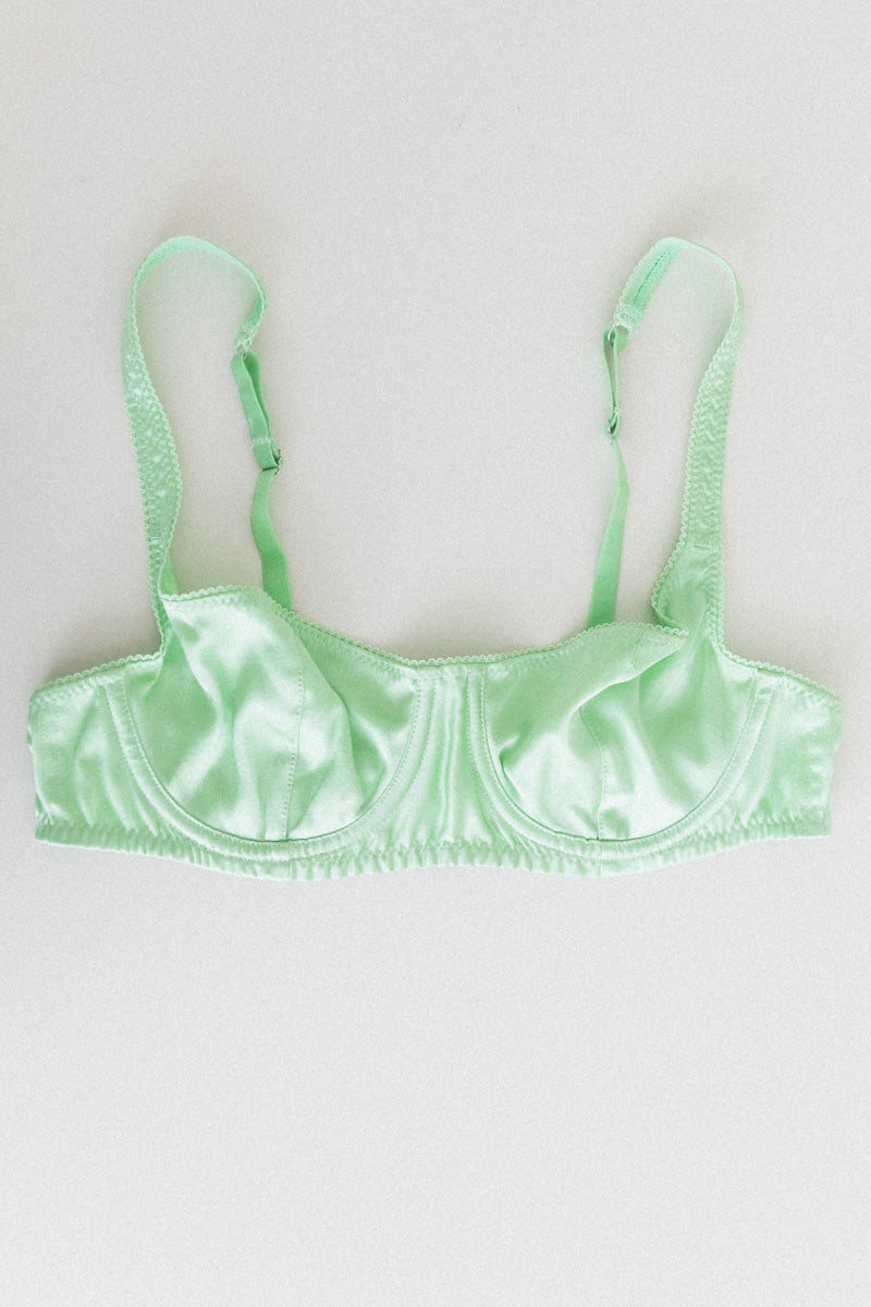 GITA UNDERWIRE BRA IN MEADOW SILK CHARMEUSE