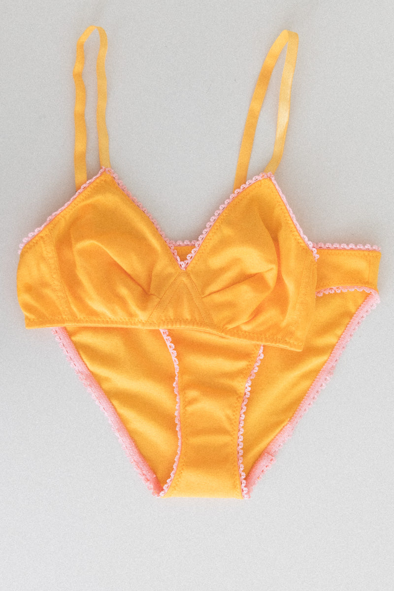 ISABELLA PANTY IN MARIGOLD ORGANIC COTTON