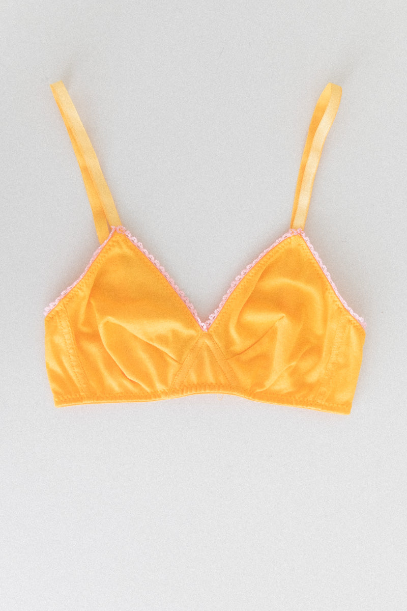 ANTONIA BRALETTE IN MARIGOLD ORGANIC COTTON