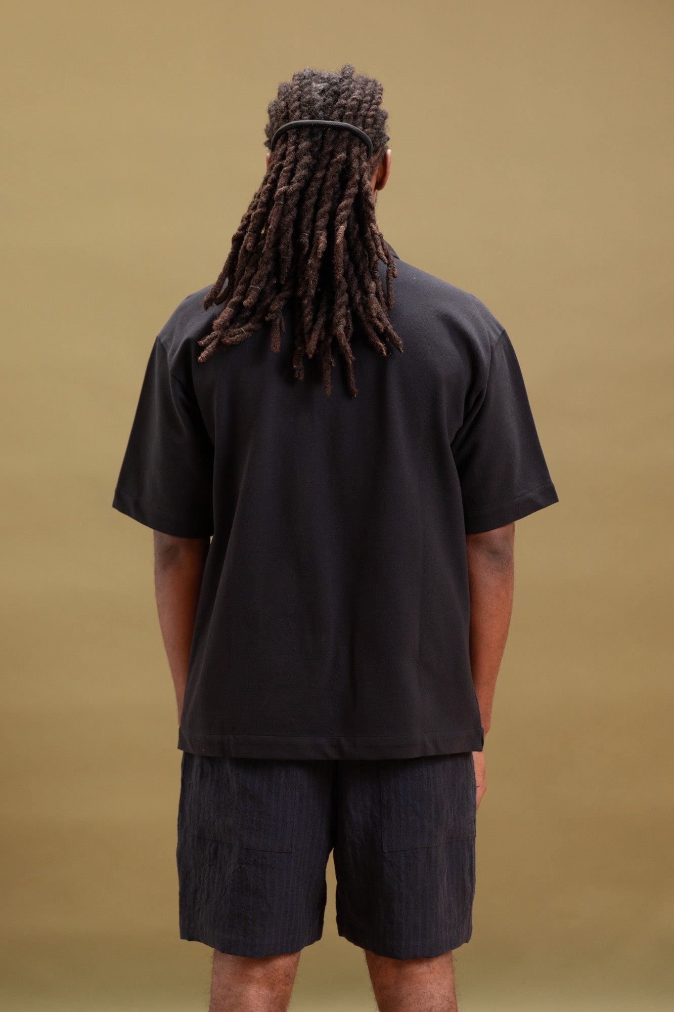 CORAL SHIRT IN BLACK RACHEL MESH