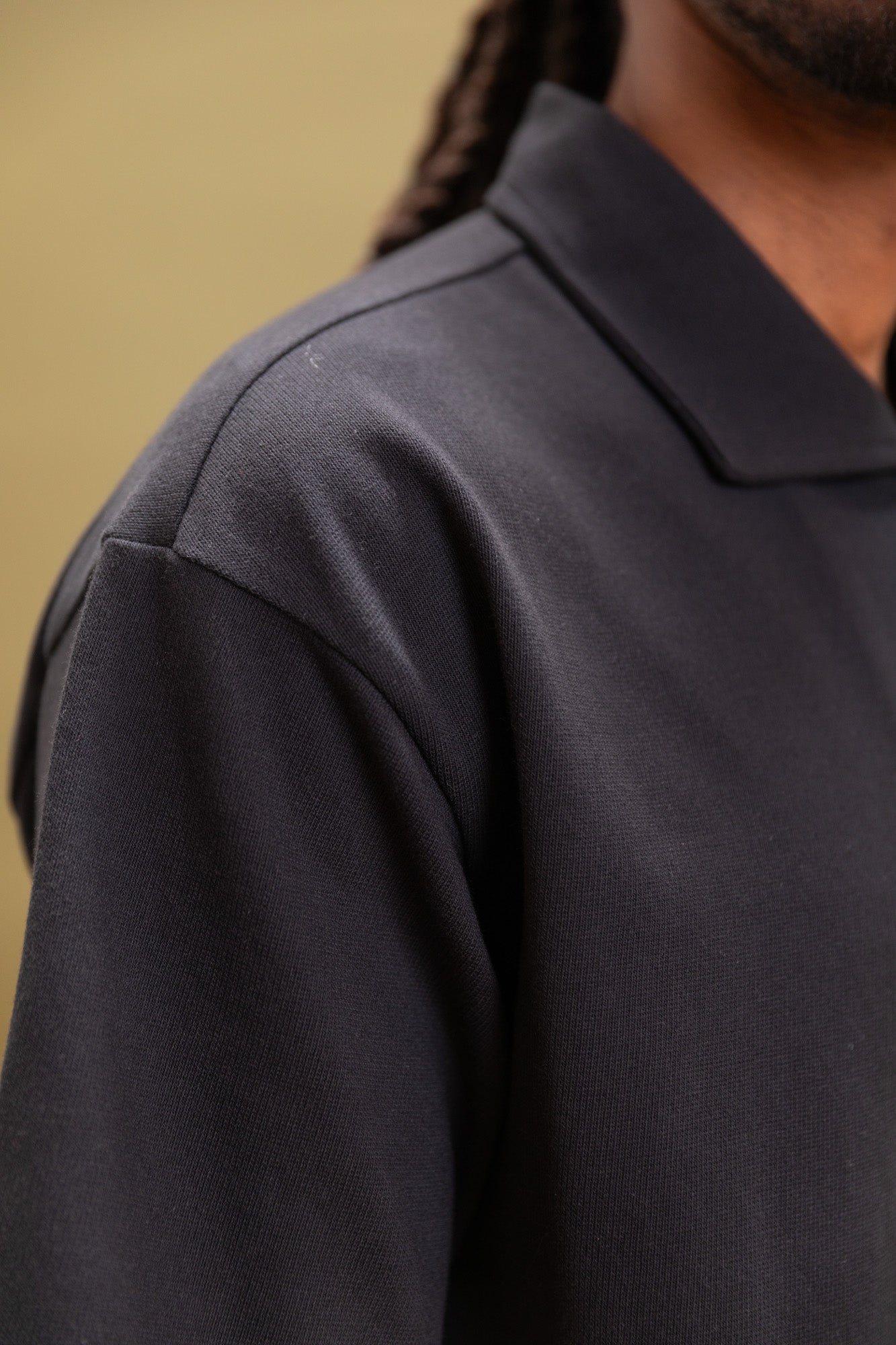 CORAL SHIRT IN BLACK RACHEL MESH