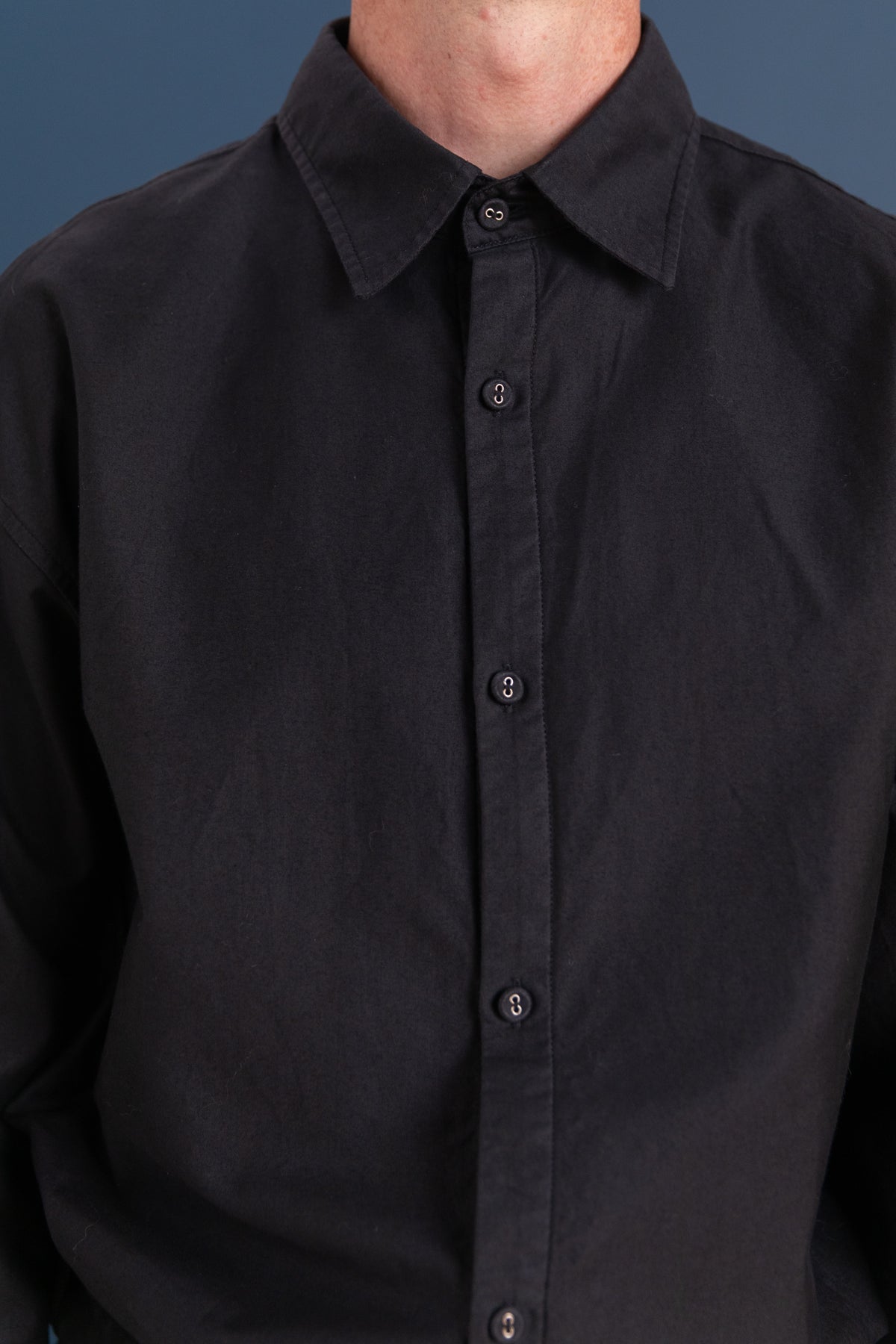DORIS SHIRT IN BLACK LIGHT MOLESKIN