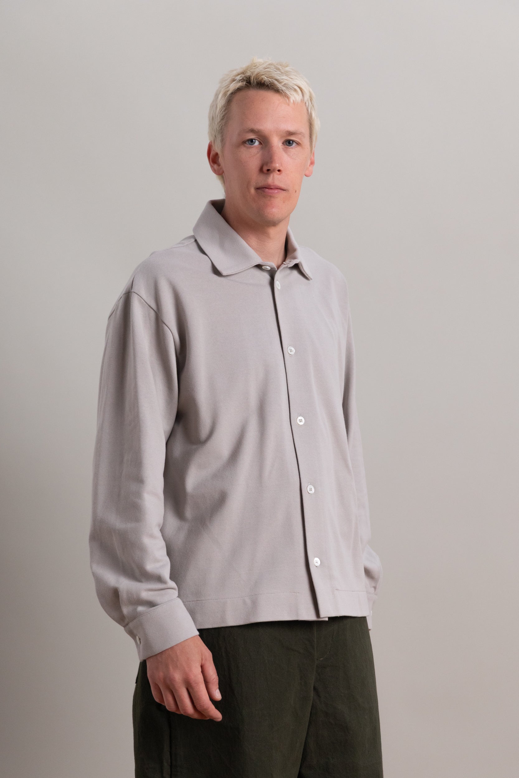 OPTO LONG SLEEVE IN GREIGE RACHEL MESH