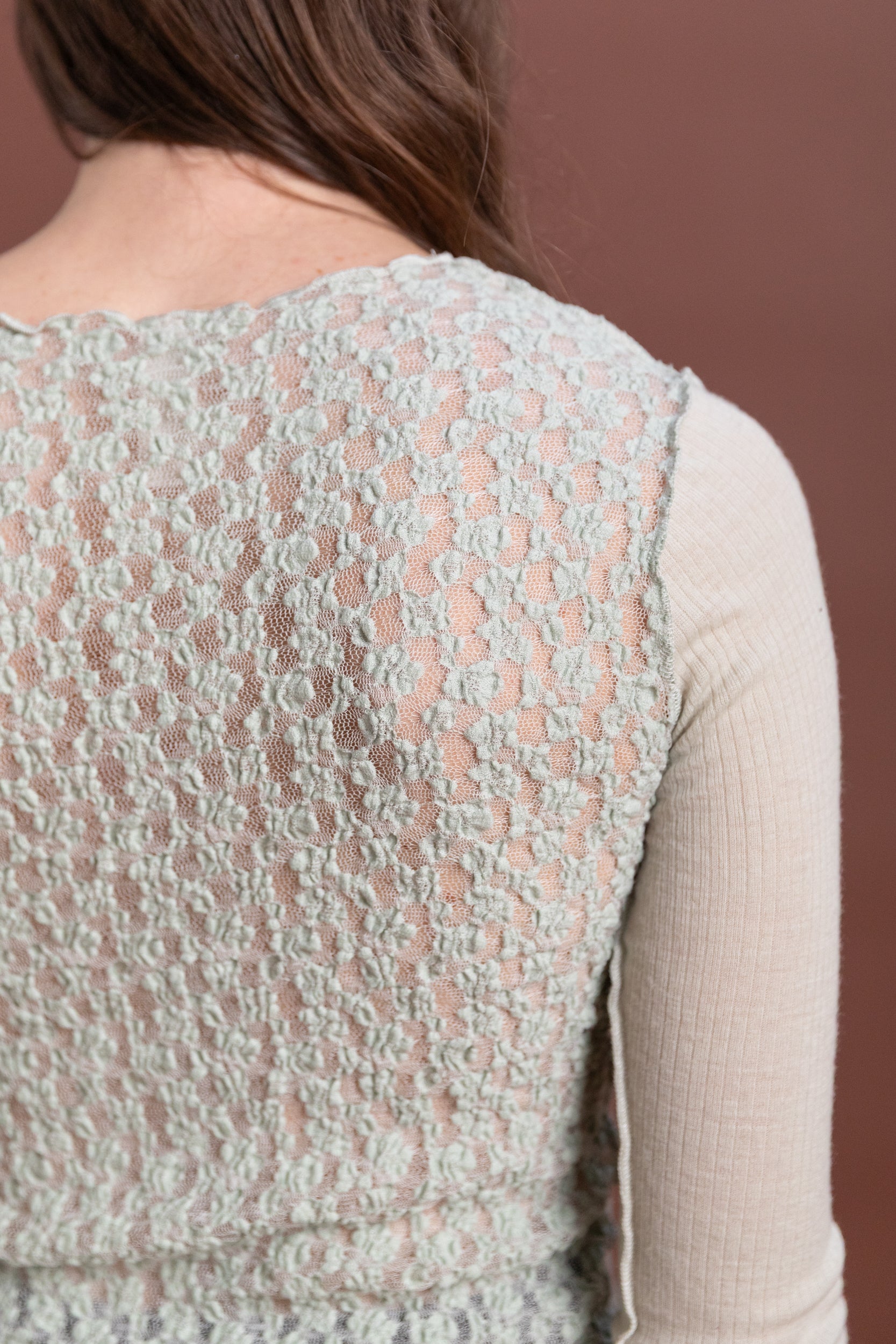 KENRU LONG SLEEVE TEE IN BRUN GREEN