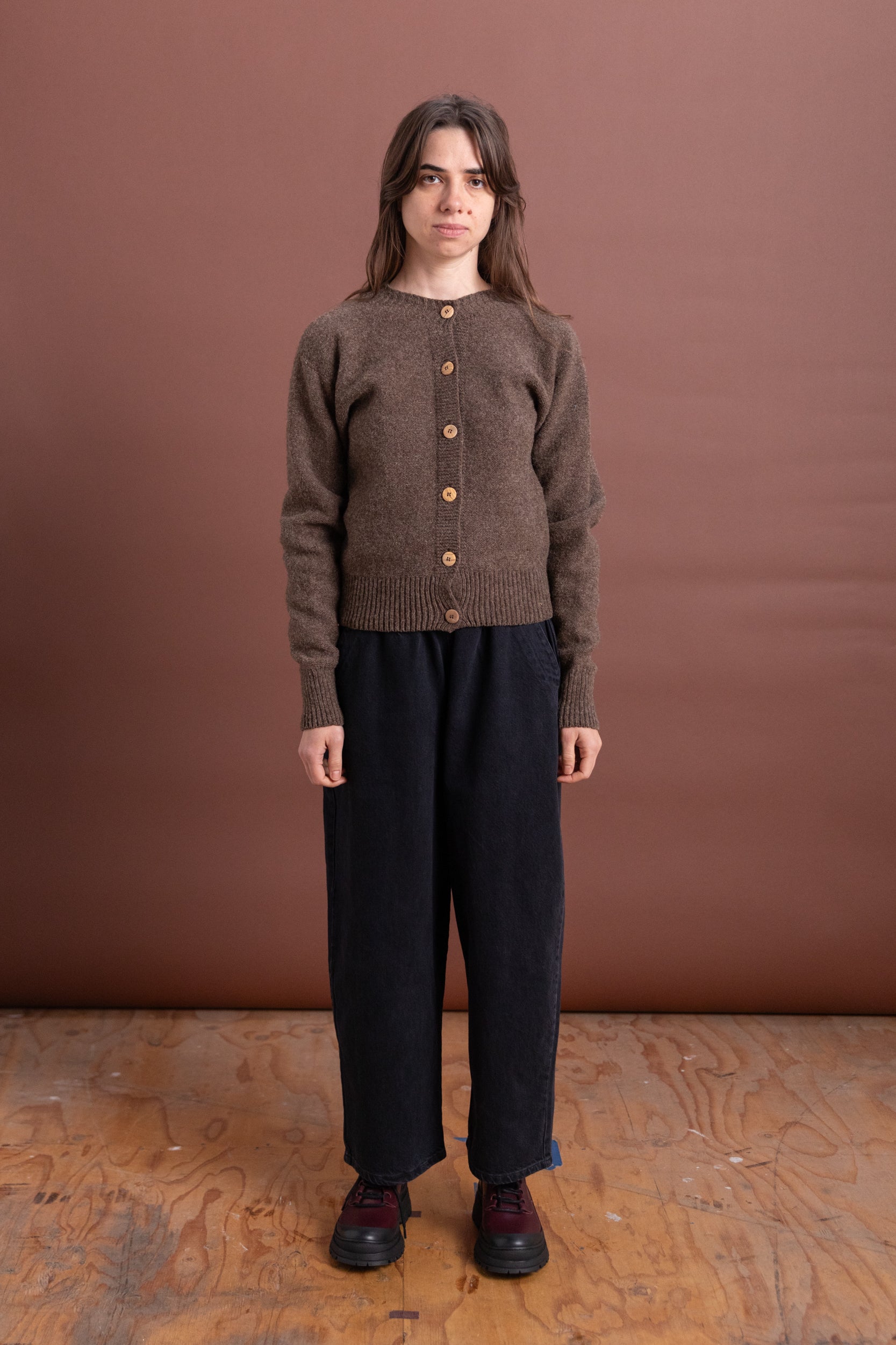TIER CARDIGAN IN ARLES MERINO WOOL