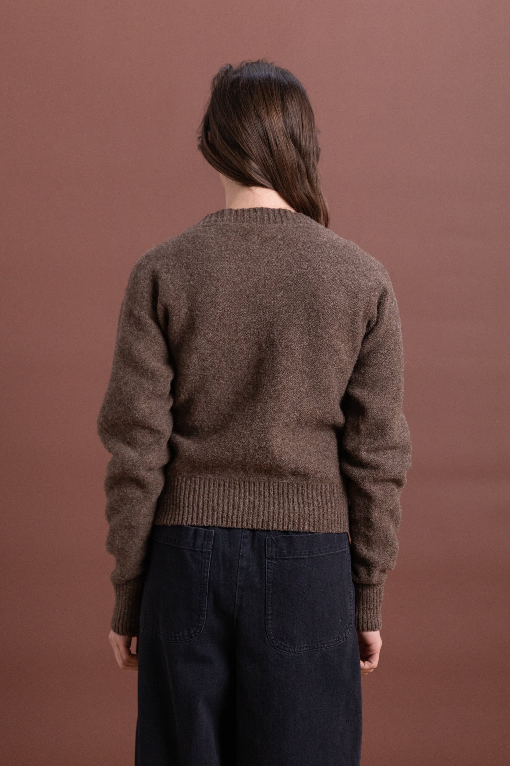 TIER CARDIGAN IN ARLES MERINO WOOL