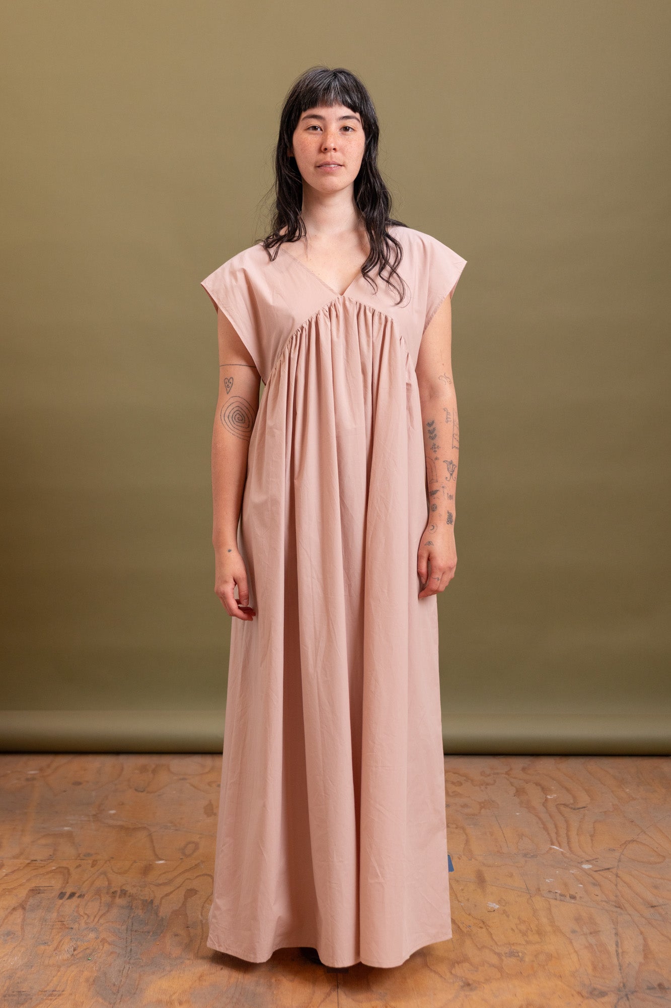 CABLE DRESS IN CANTIL PINK