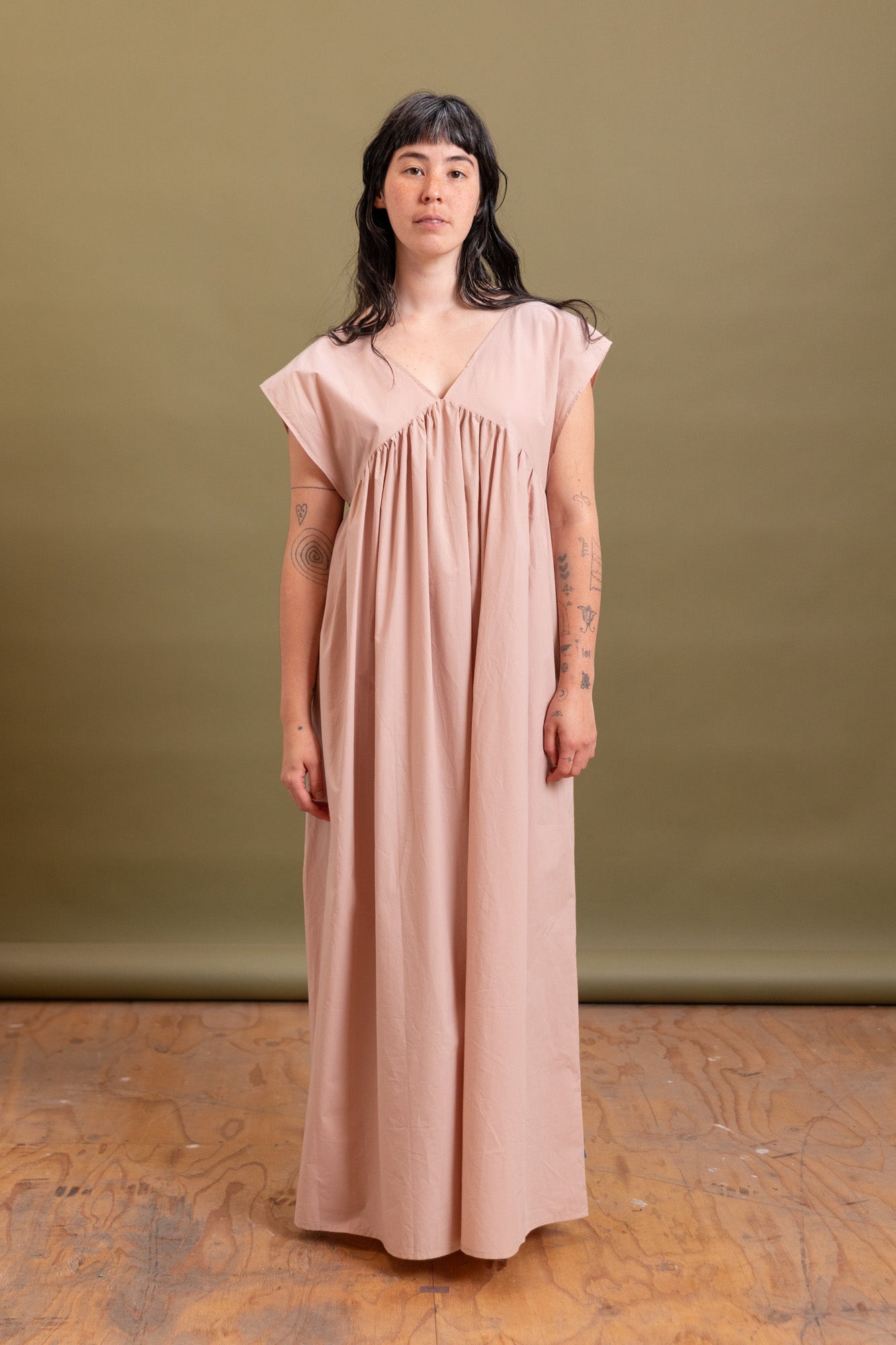 CABLE DRESS IN CANTIL PINK