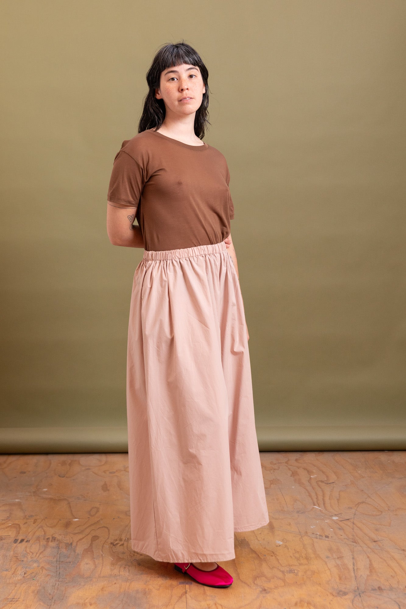CABLE PANTS IN CANTIL PINK