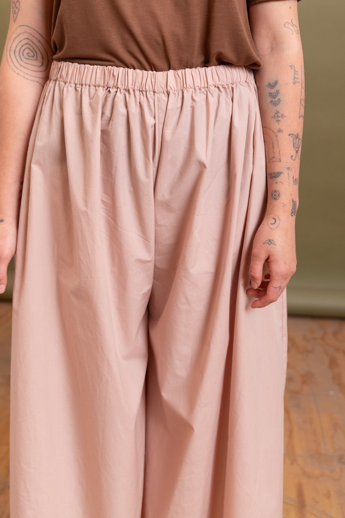 CABLE PANTS IN CANTIL PINK