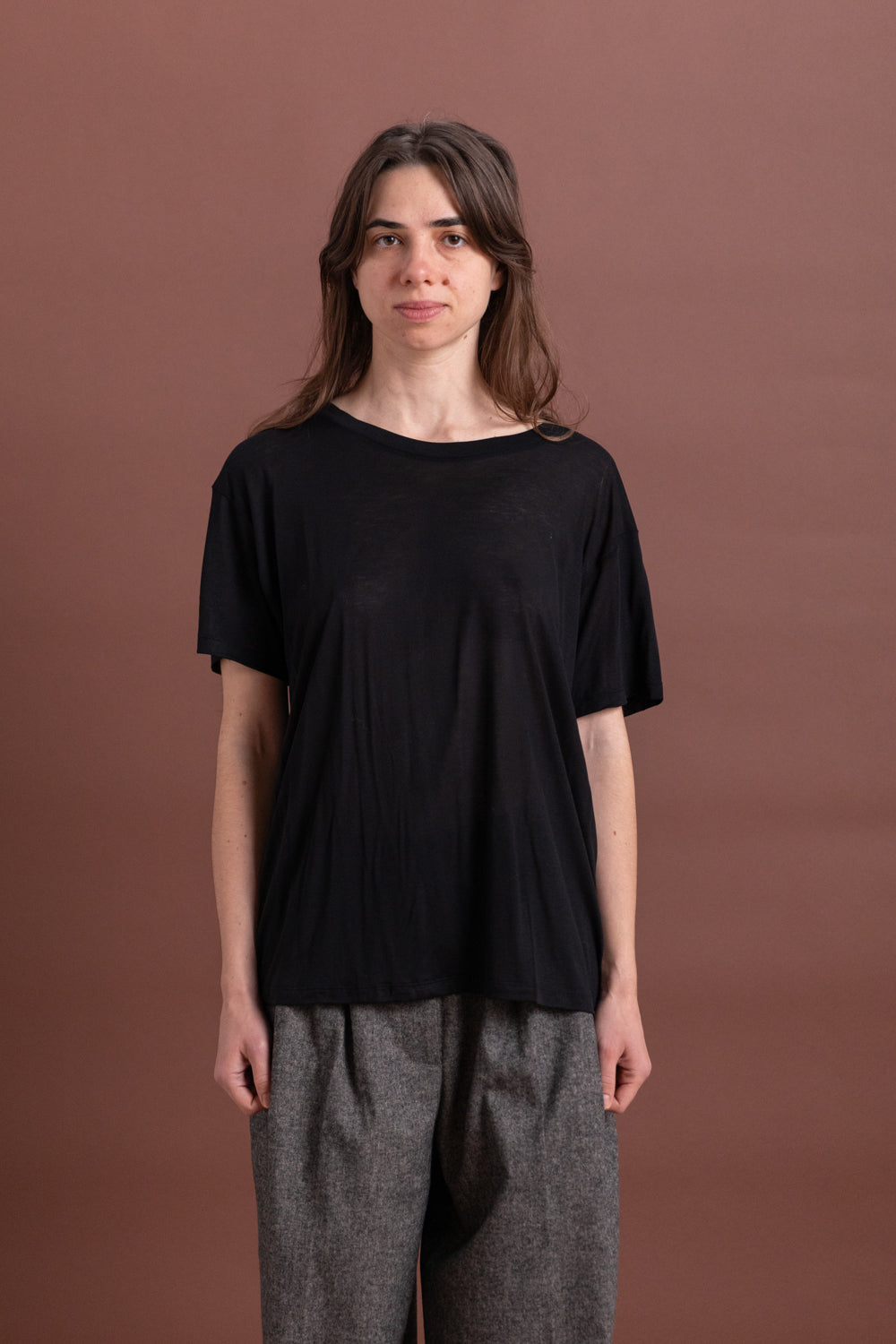 LOOSE TEE IN BLACK
