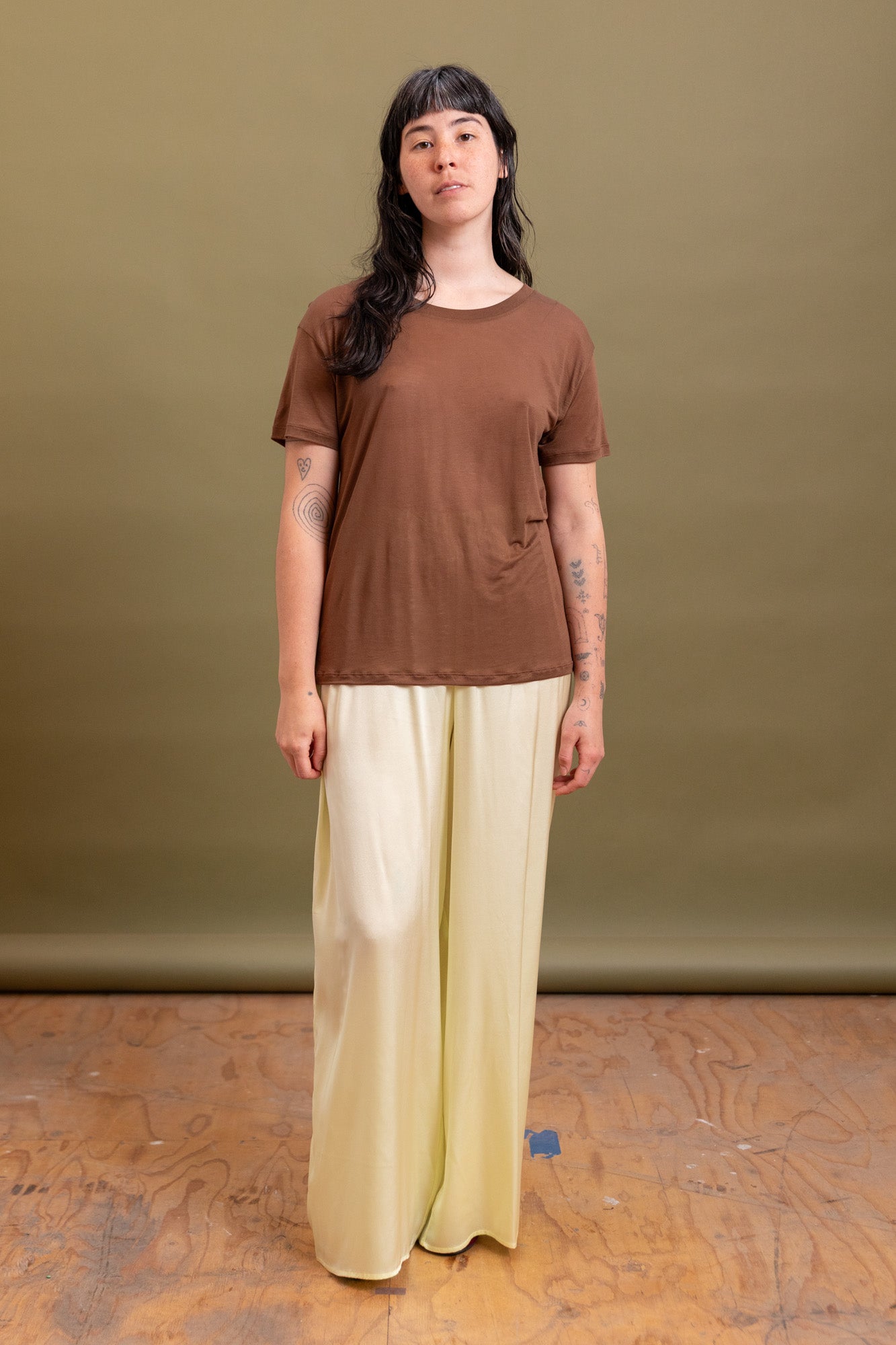 SEPIA PANTS IN LIME GREEN