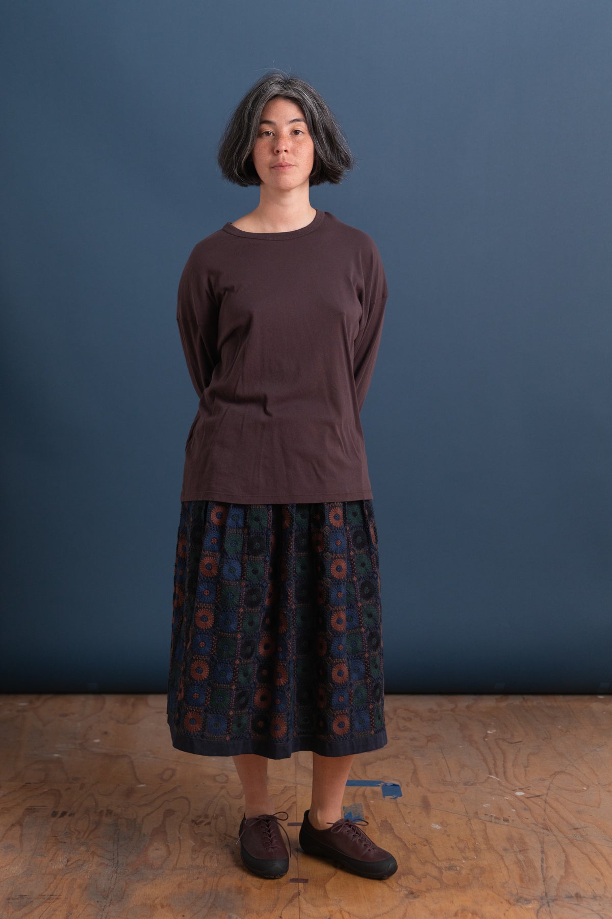 LOOSE FIT LONG SLEEVE IN CACAO