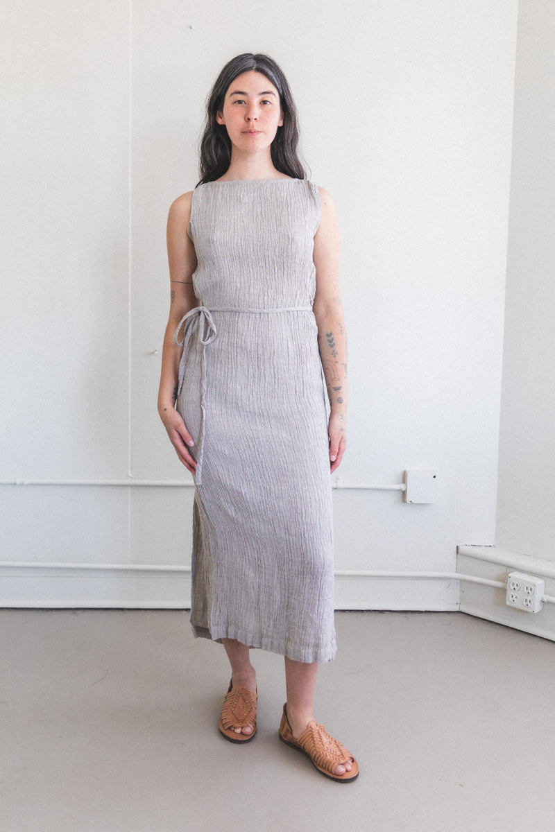 OBI DRESS IN ASH