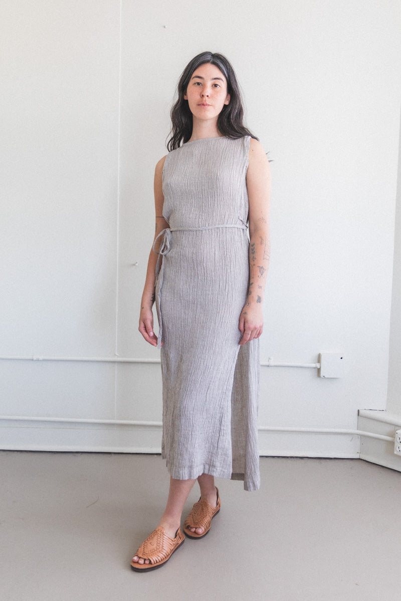OBI DRESS IN ASH