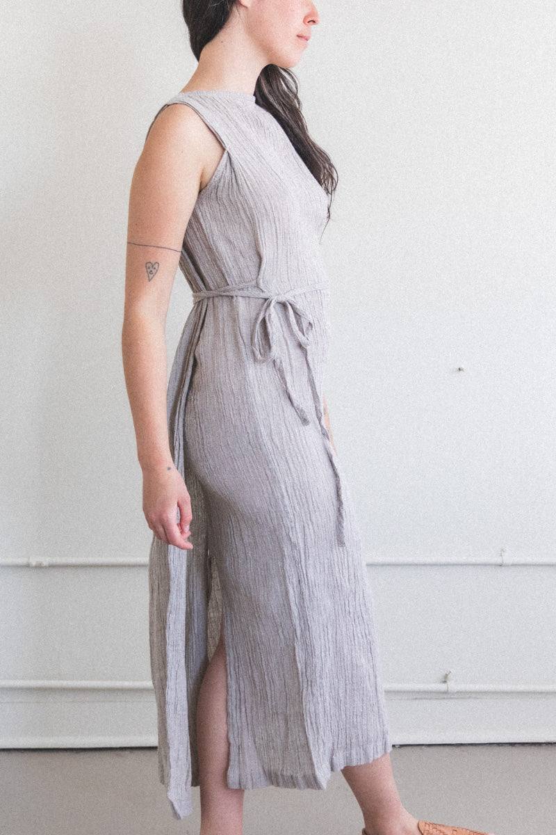 OBI DRESS IN ASH