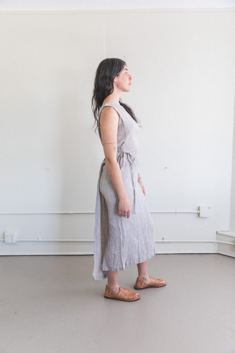 OBI DRESS IN ASH